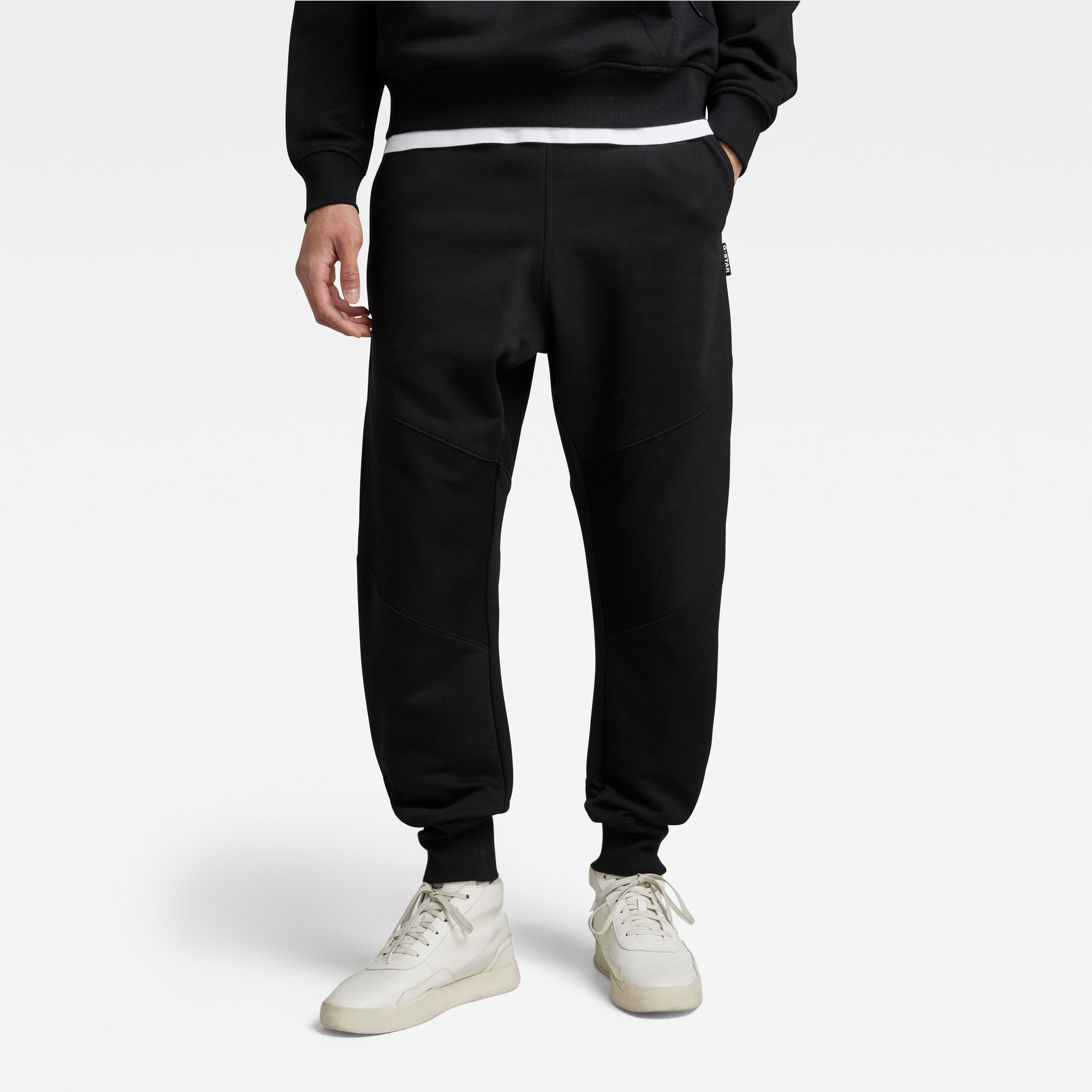 

Moto Oversized Sweat Pants - Black - Men