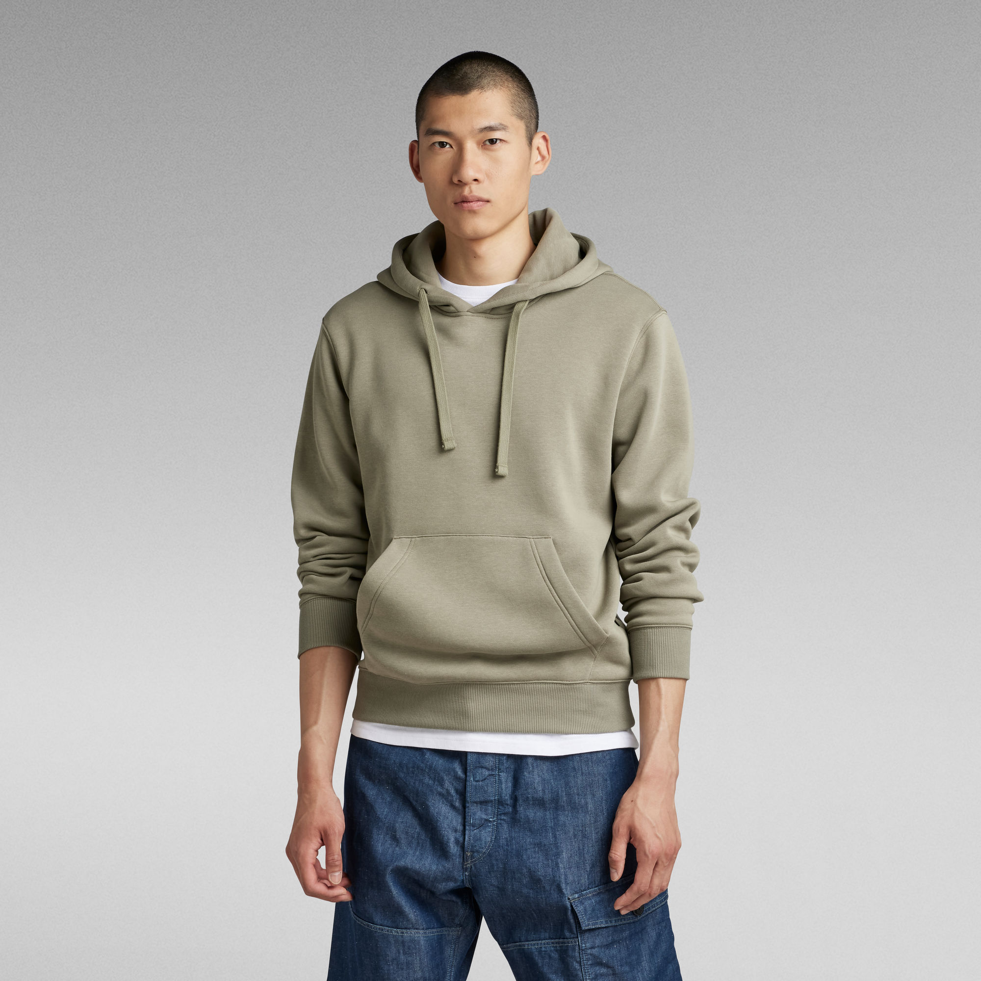 

RAW Embro Hooded Sweater - Green - Men