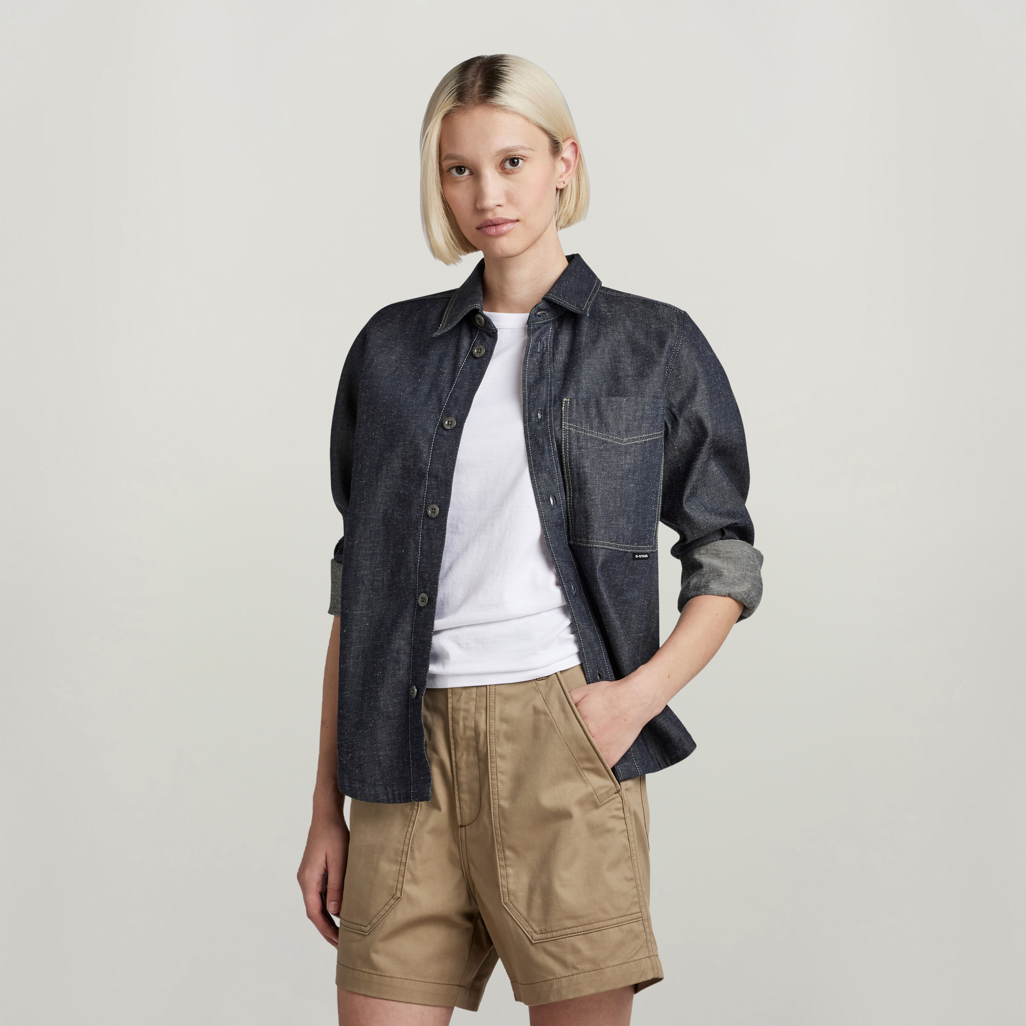 

1-Pocket Shirt - Dark blue - Women