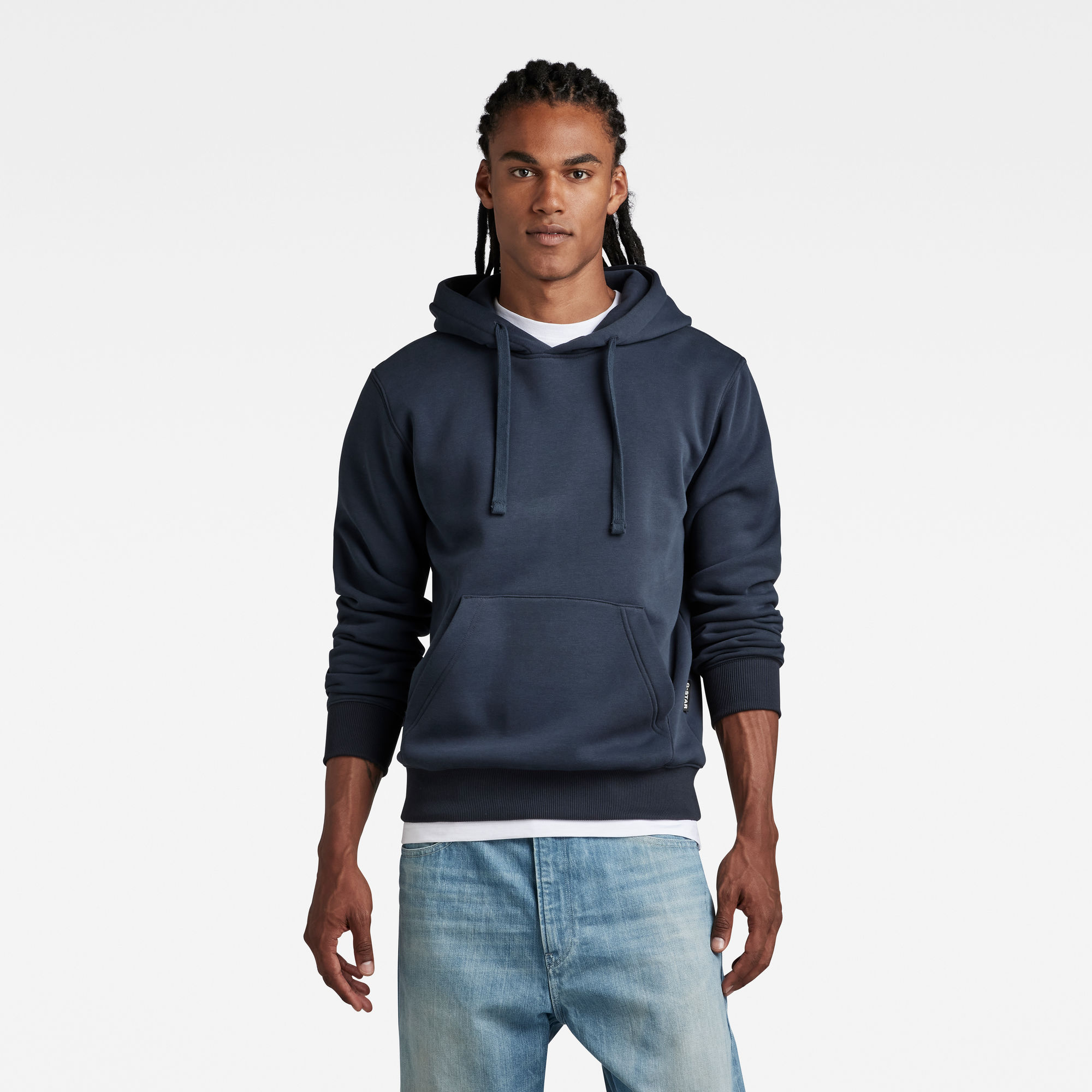 

Raw Embro Hooded Sweatshirt - Dunkelblau - Herren