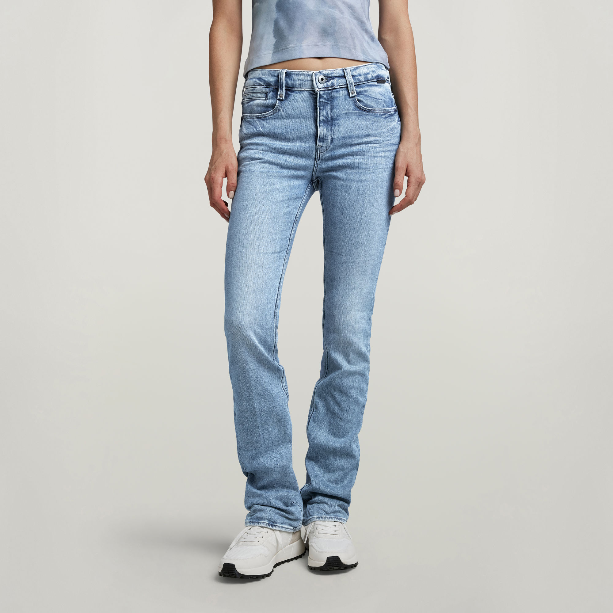 Noxer Bootcut Jeans - Mittelblau - Damen