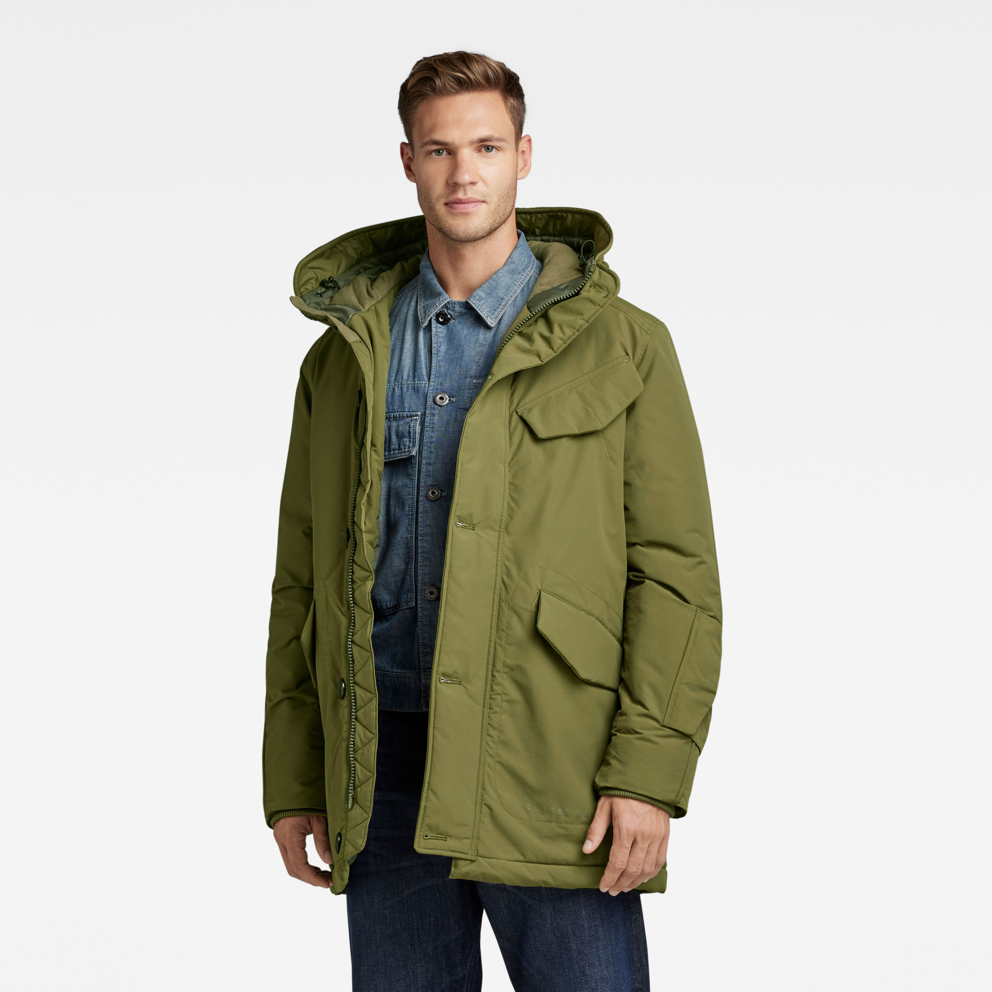 

Vodan Padded Hooded Parka - Green - Men