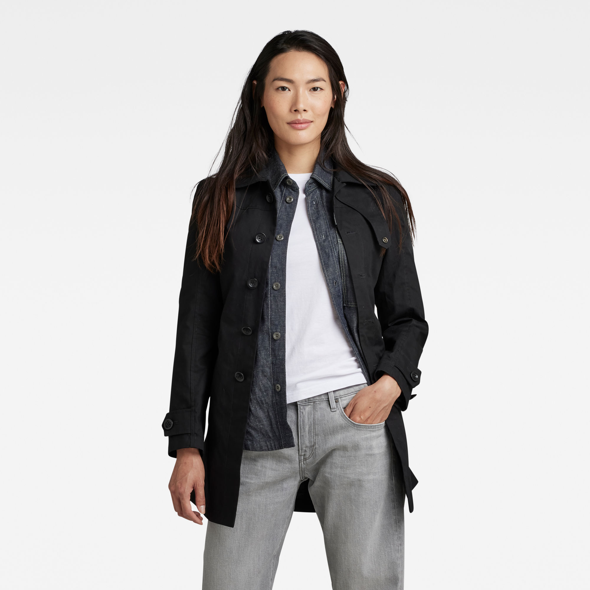 

Minor Trenchcoat - Schwarz - Damen