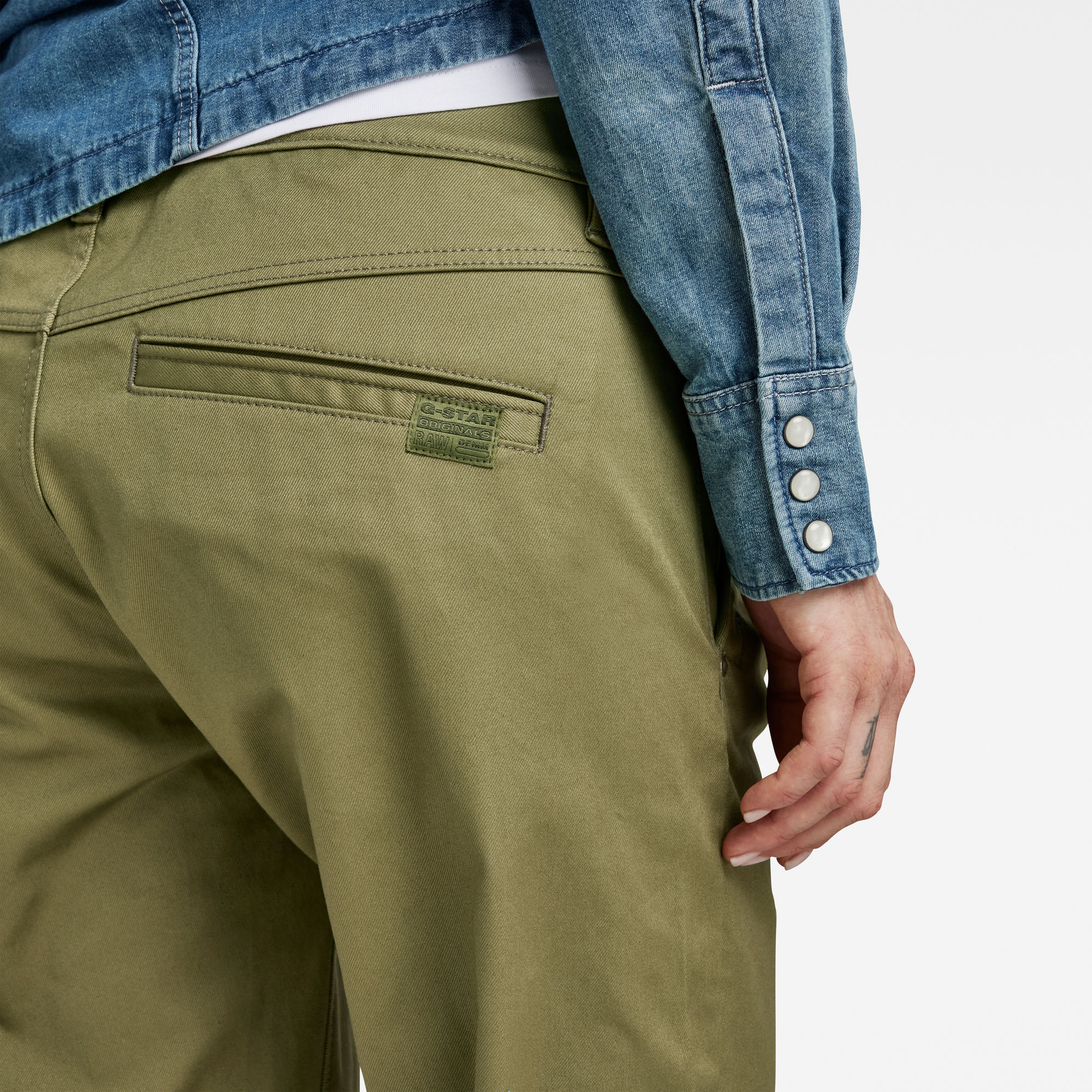 G-Star RAW Kate Boyfriend Chino Groen Dames