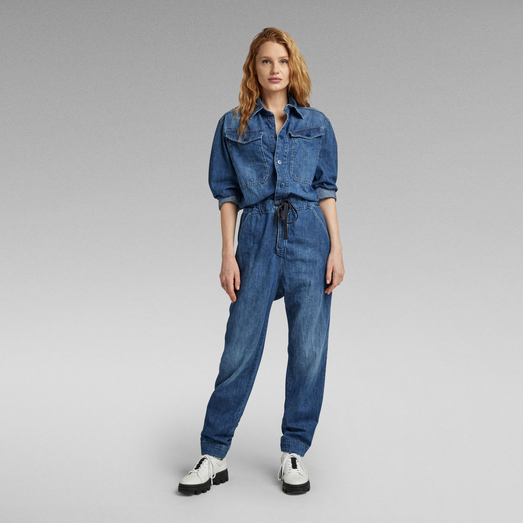 

Boiler Suit - Medium blue - Women