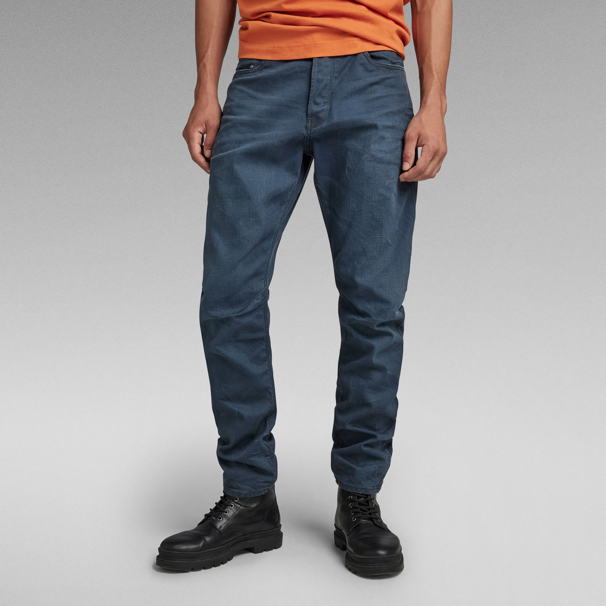 A-Staq Tapered Jeans - Dunkelblau - Herren