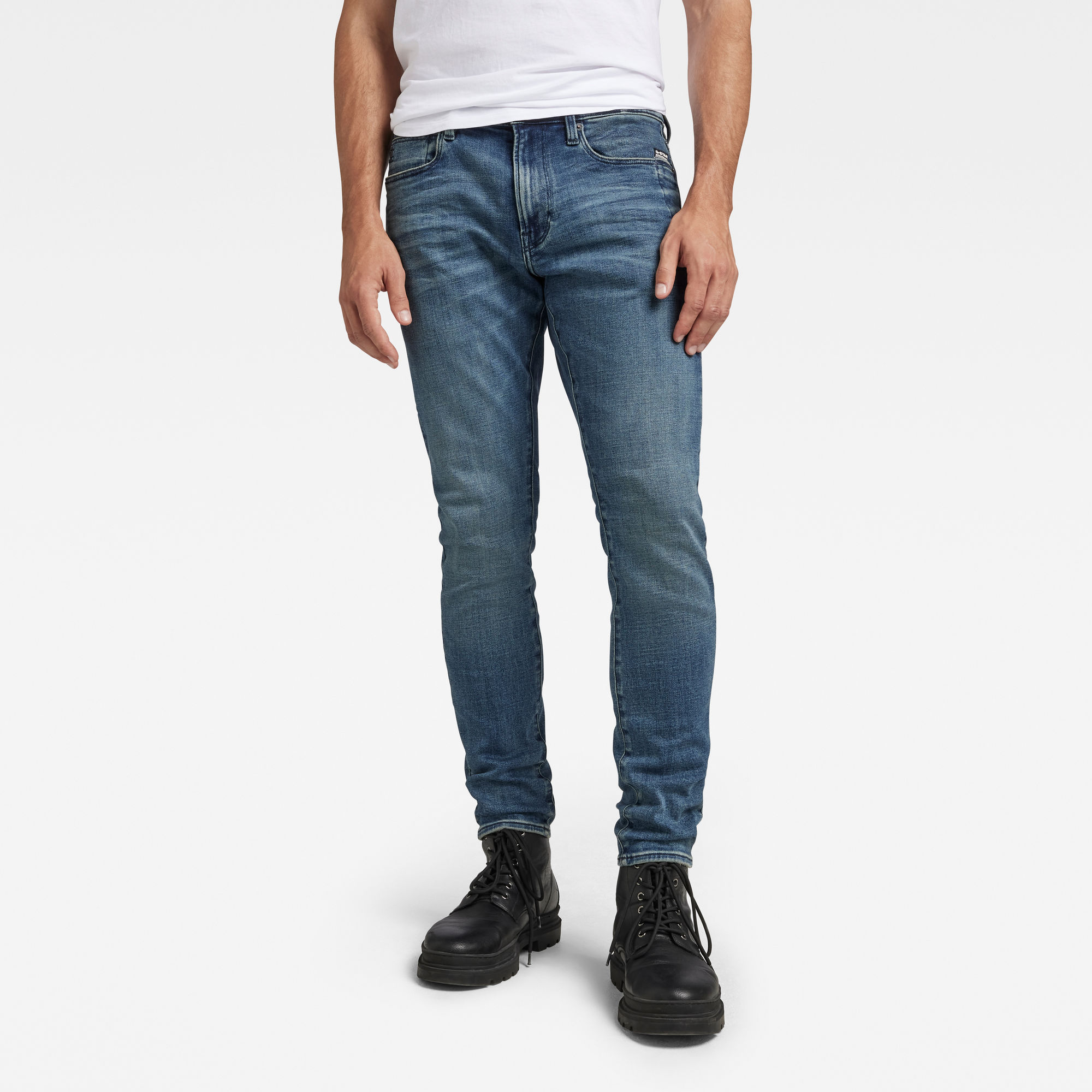 

Lancet Skinny Jeans - Midden blauw - Heren