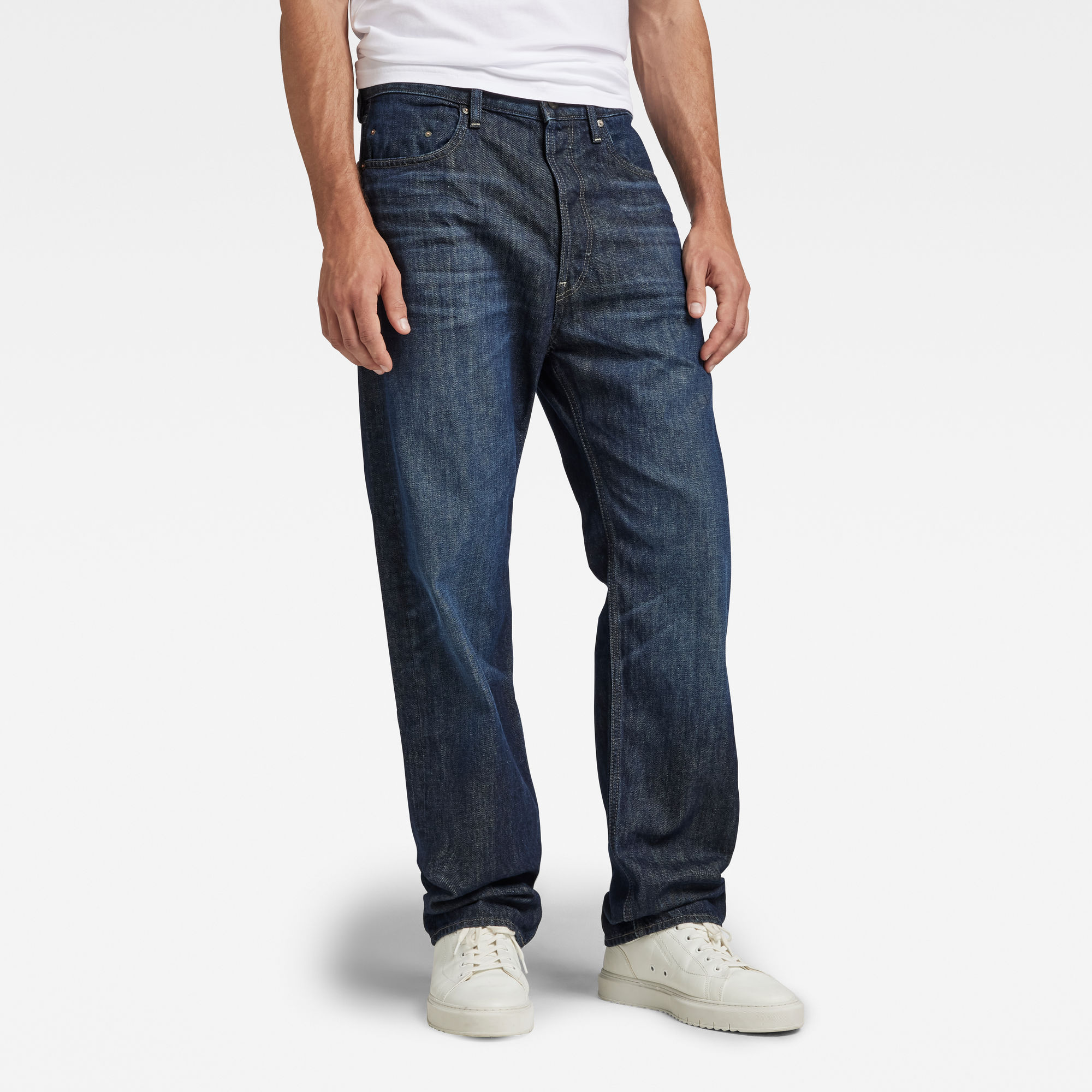

Type 49 Relaxed Straight Jeans - Donkerblauw - Heren