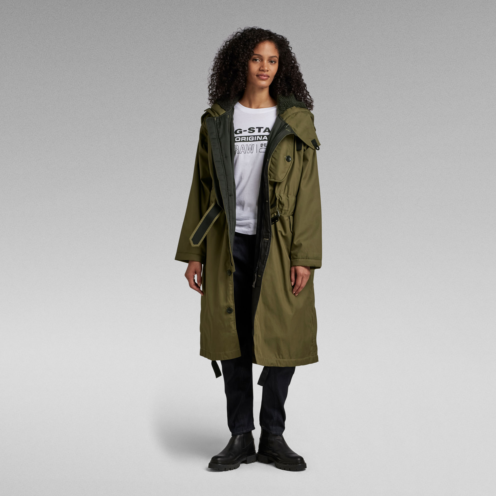 

Long Parka - Green - Women