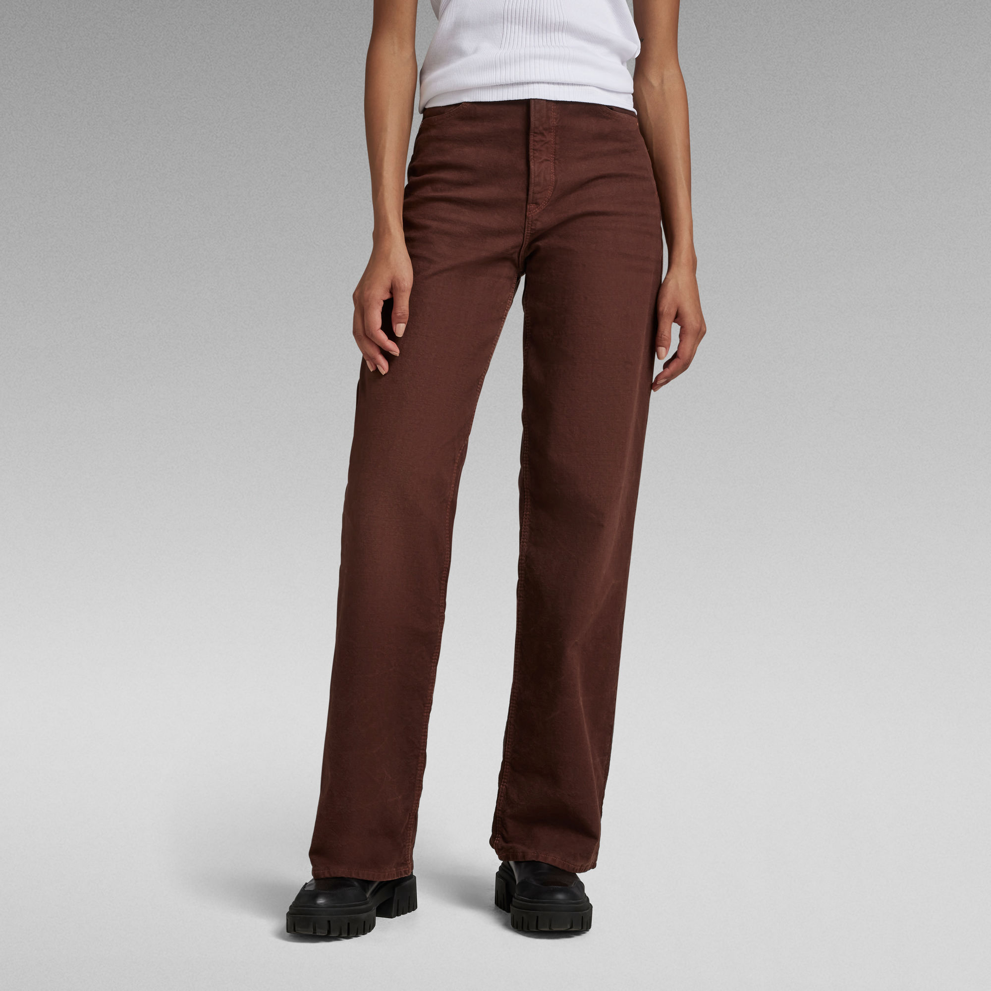 

Stray Ultra High Loose Jeans - Brown - Women