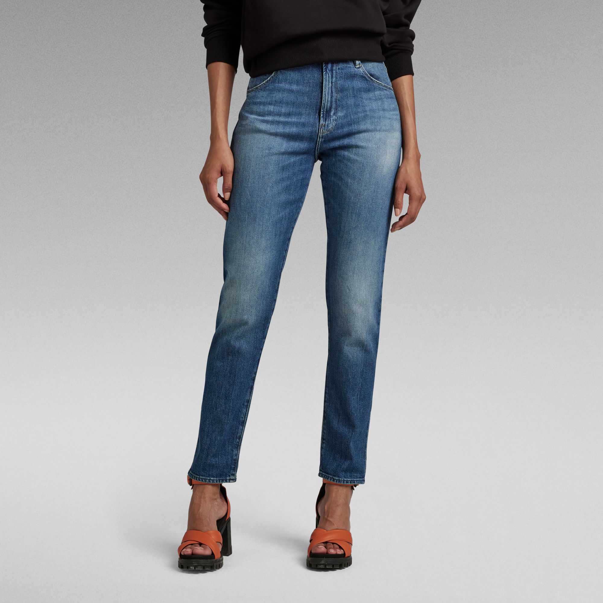 Virjinya Slim Jeans - Mittelblau - Damen