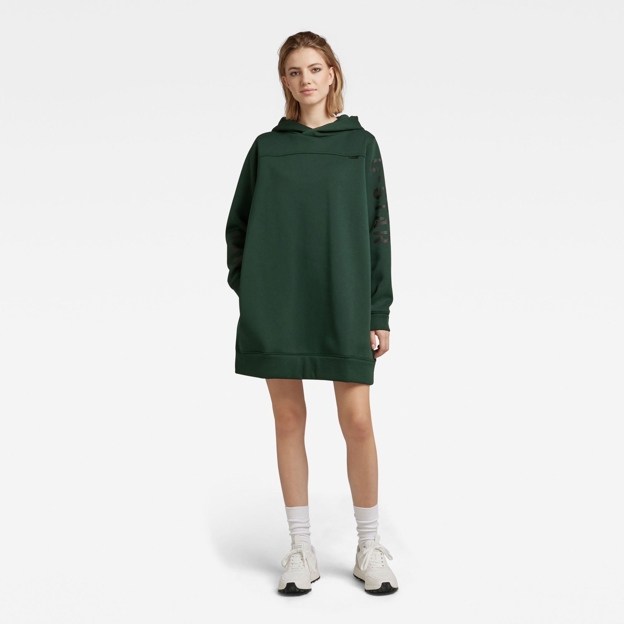 

Hoodie Jurk Multi Graphic Loose - Groen - Dames