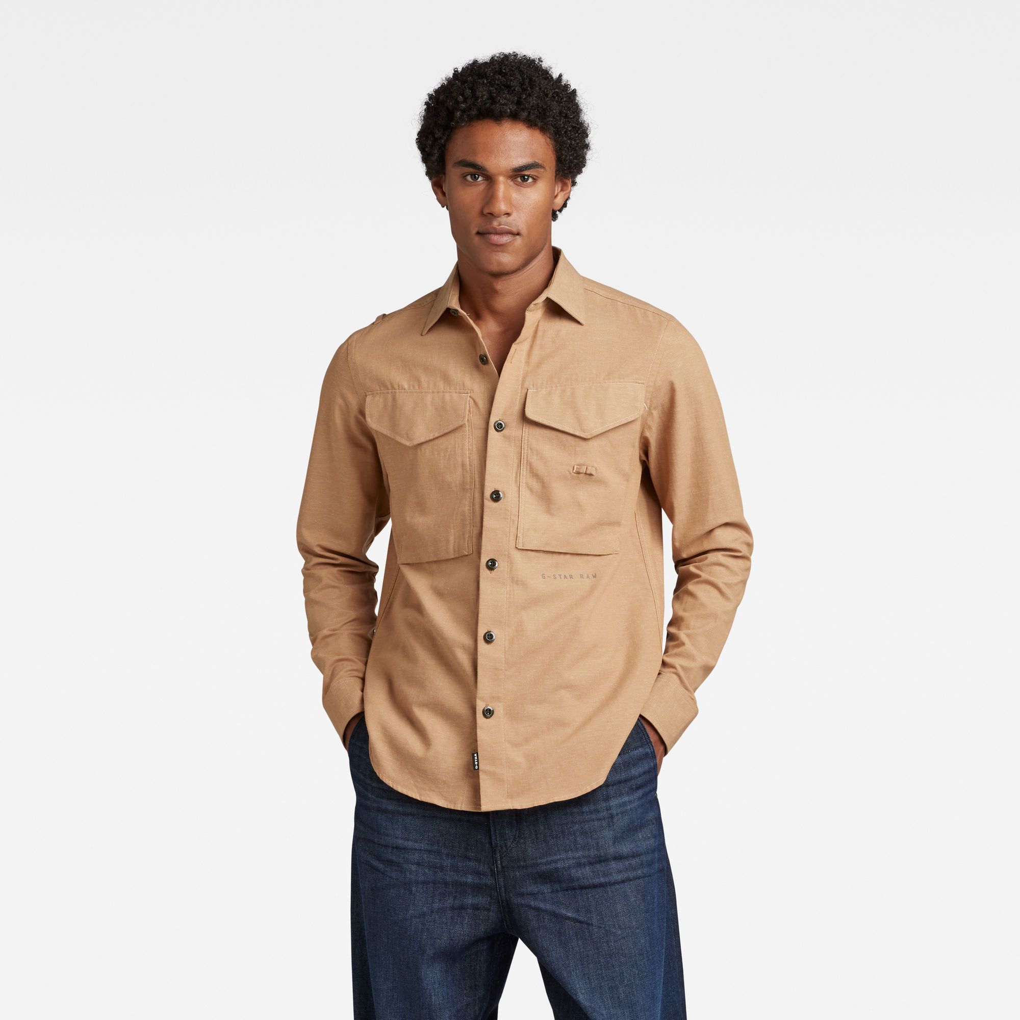 

Cargo Regular Shirt - Brown - Men