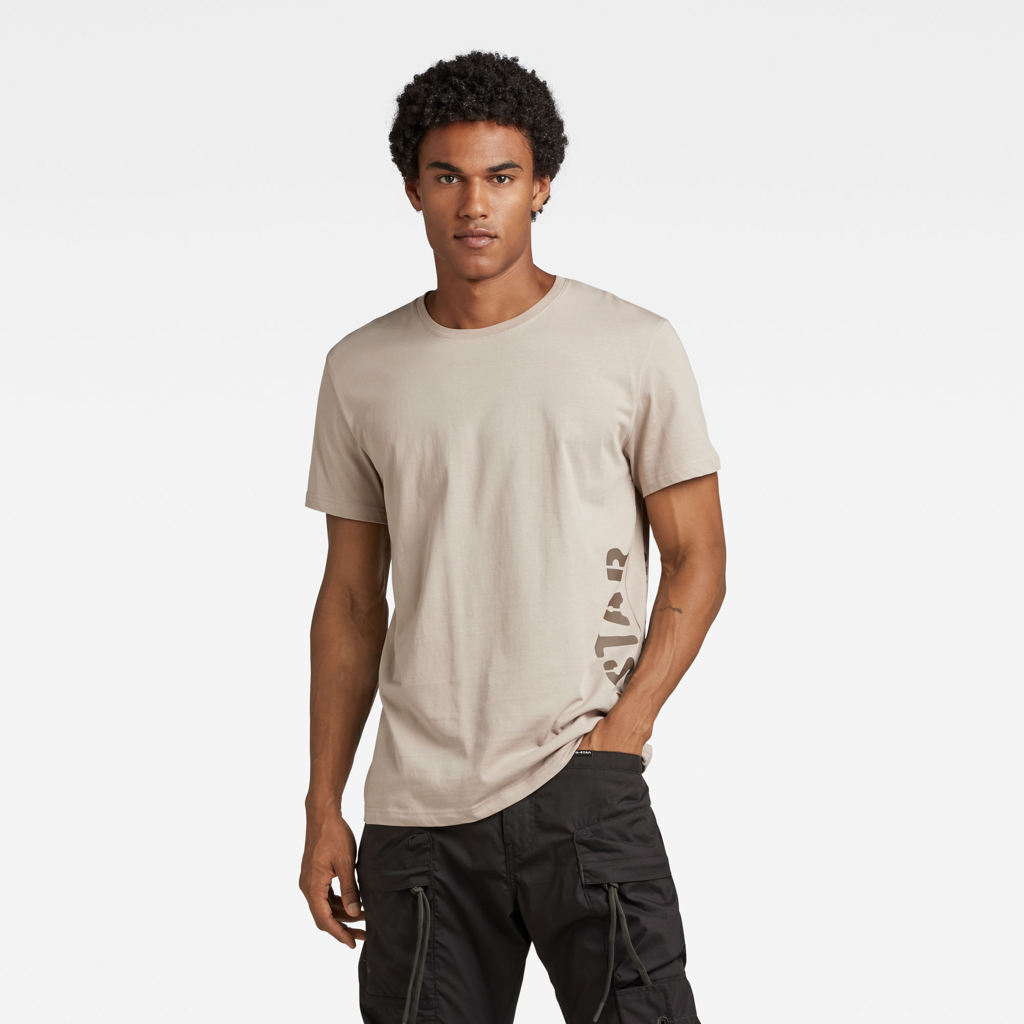 

T-Shirt Side Stencil - Paars - Heren