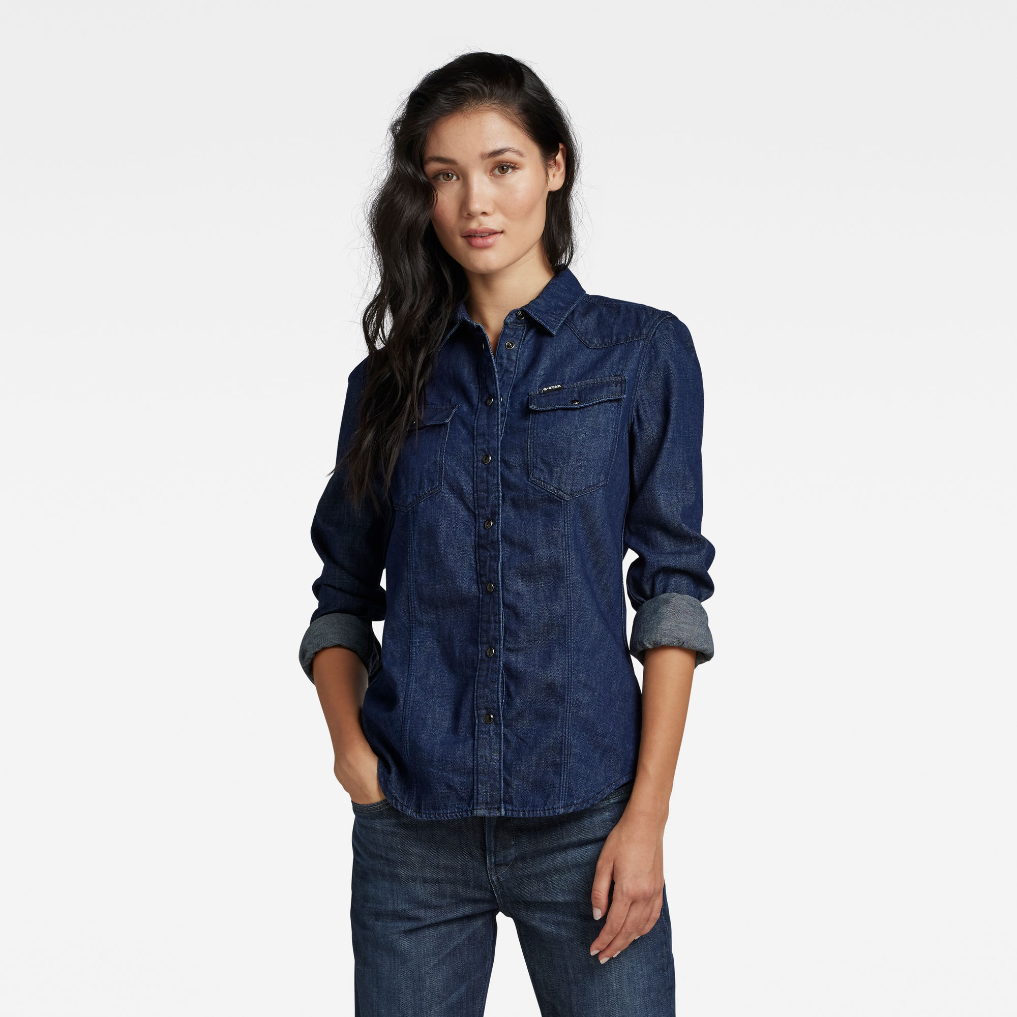 

3301 Shirt - Donkerblauw - Dames
