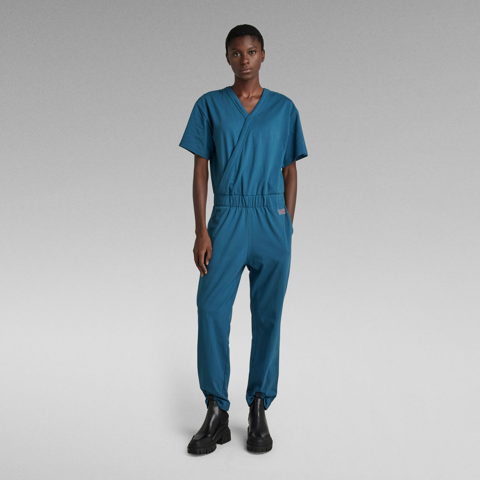 Bohdana Jumpsuit - Mittelblau - Damen