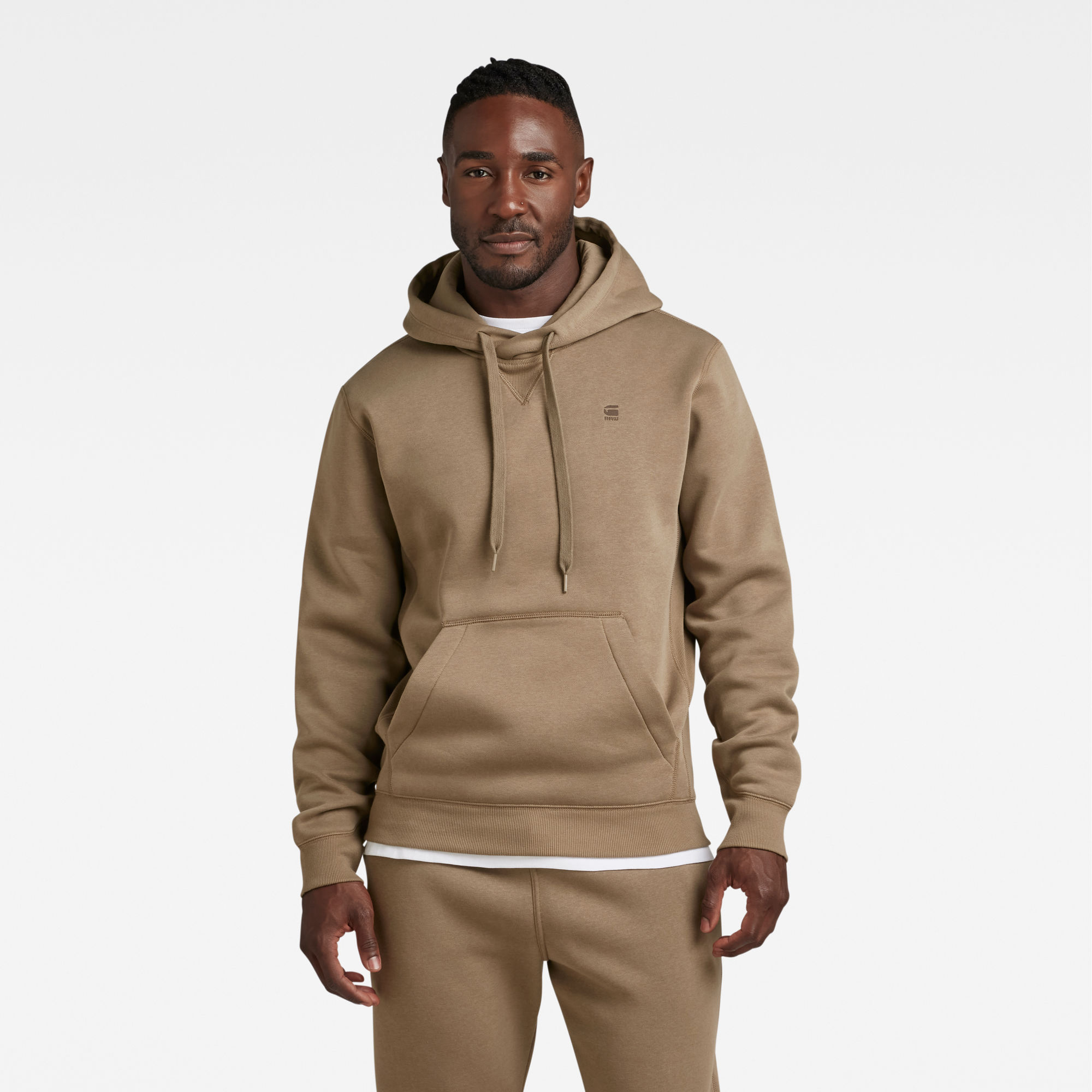 

Premium Core Hooded Sweater - Brown - Men