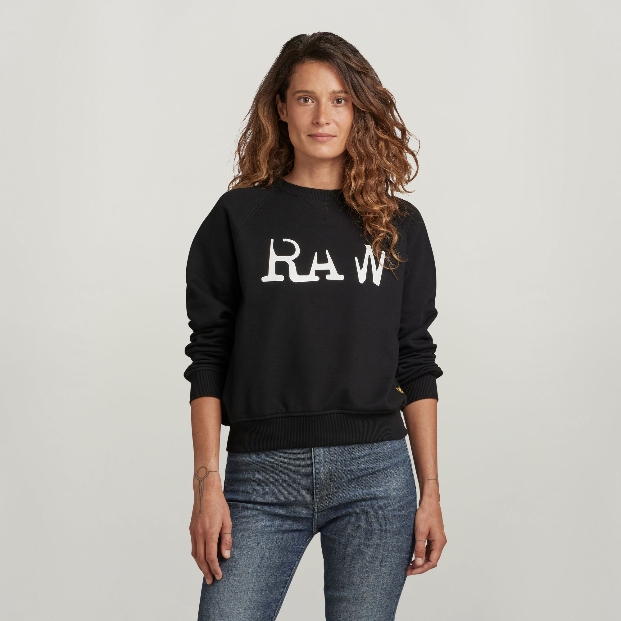 

RAW Graphic Straight Sweatshirt - Schwarz - Damen