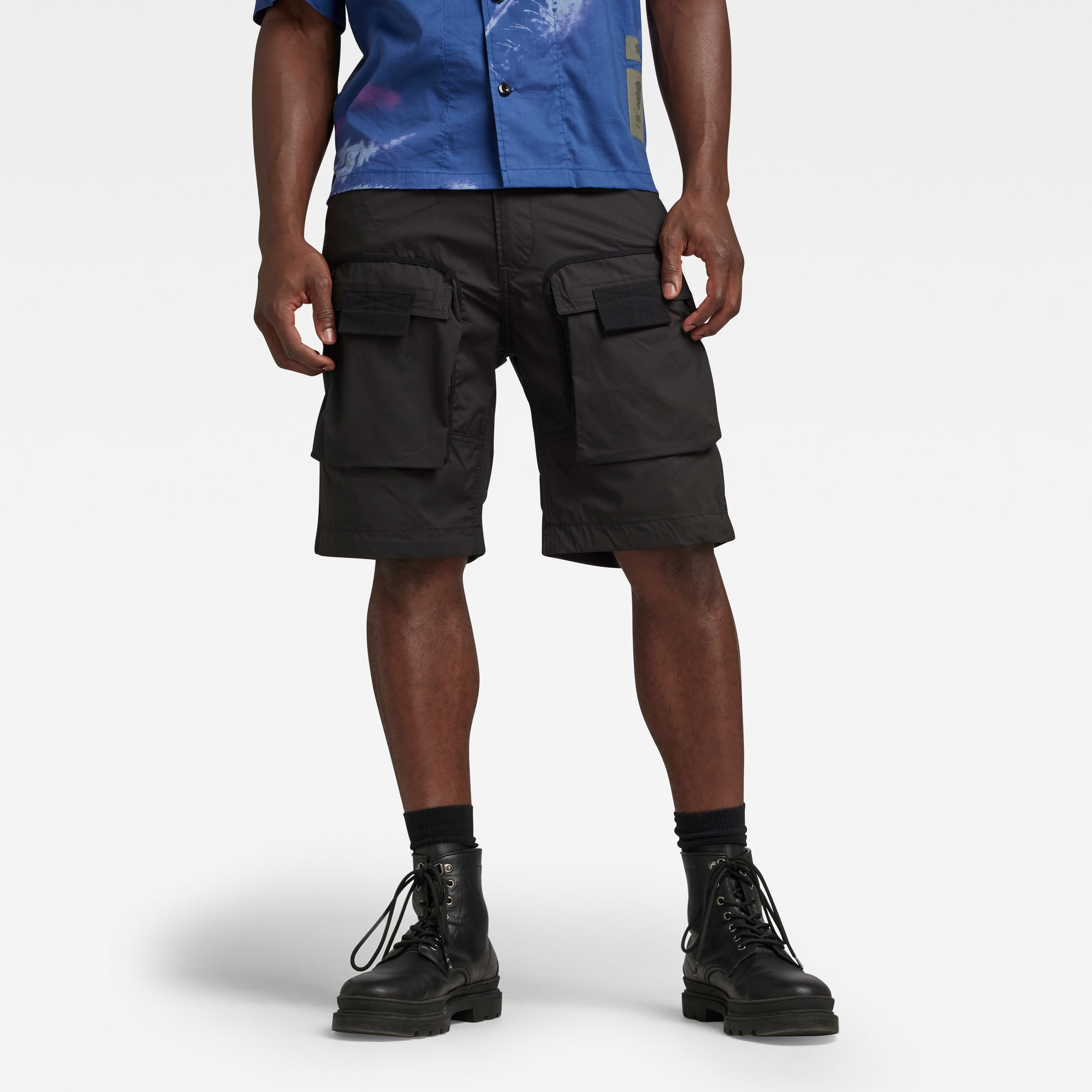

3D Regular Cargo Short - Zwart - Heren
