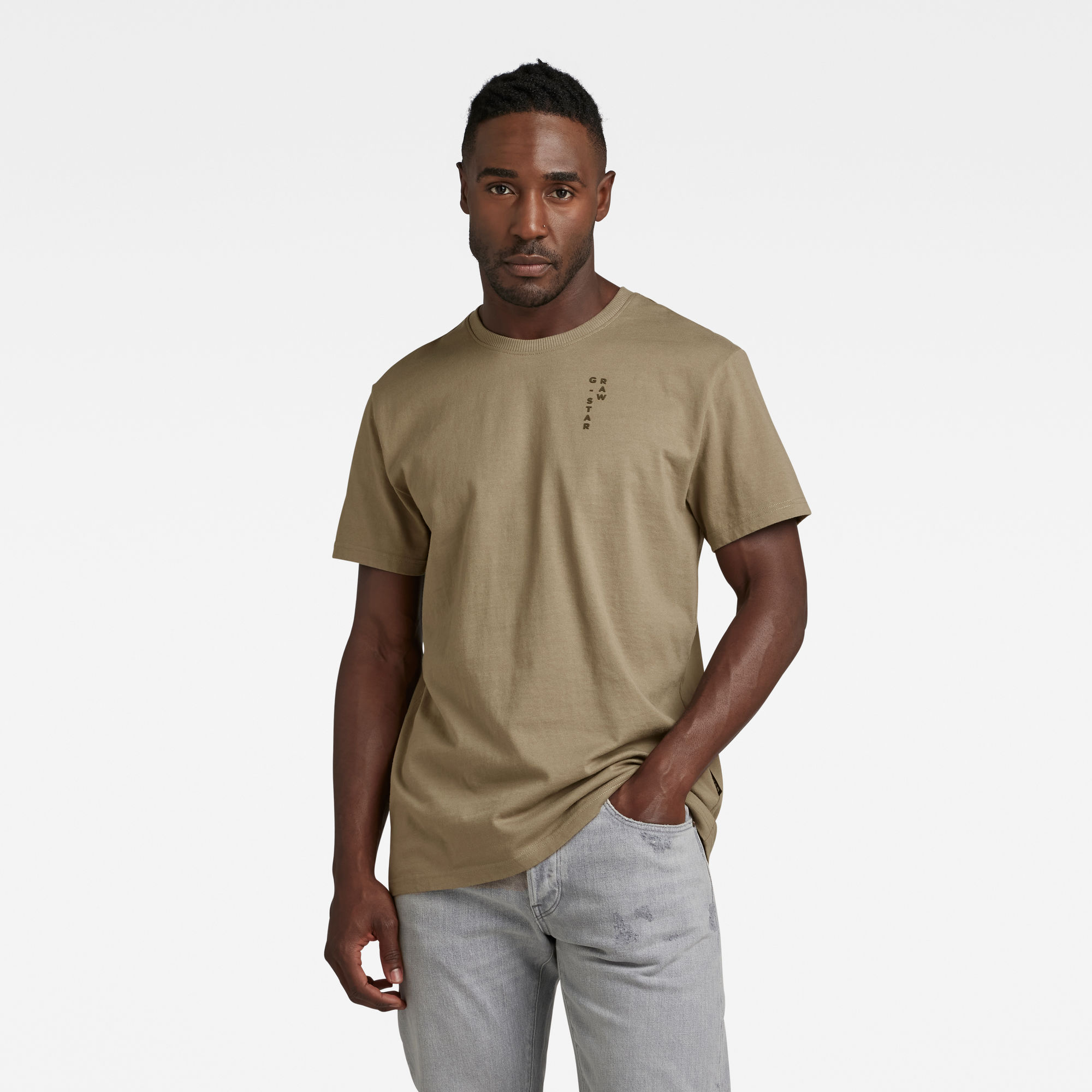

Back Graphic Text T-Shirt - Groen - Heren