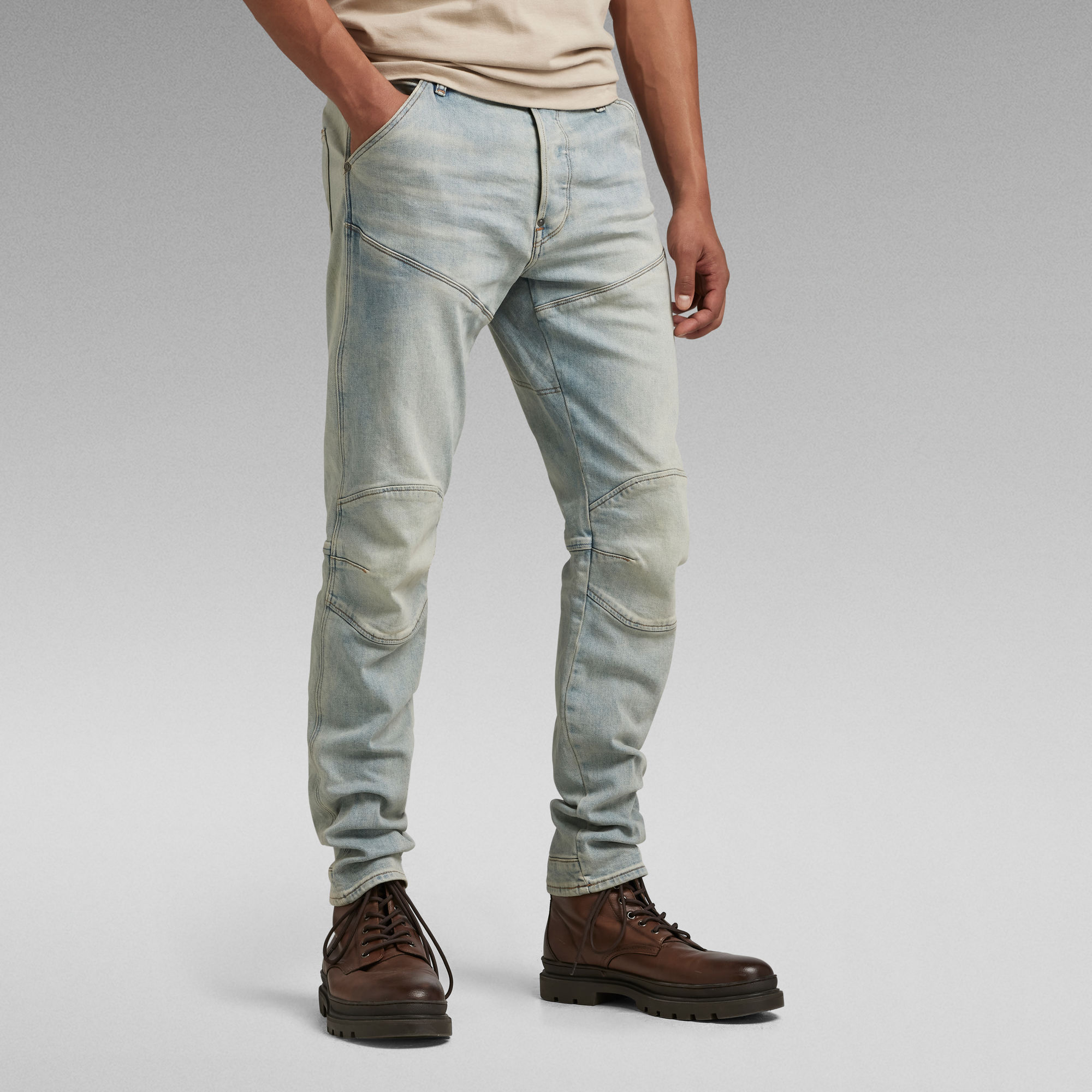 5620 G-Star Elwood 3D Slim Jeans - Mittelblau - Herren