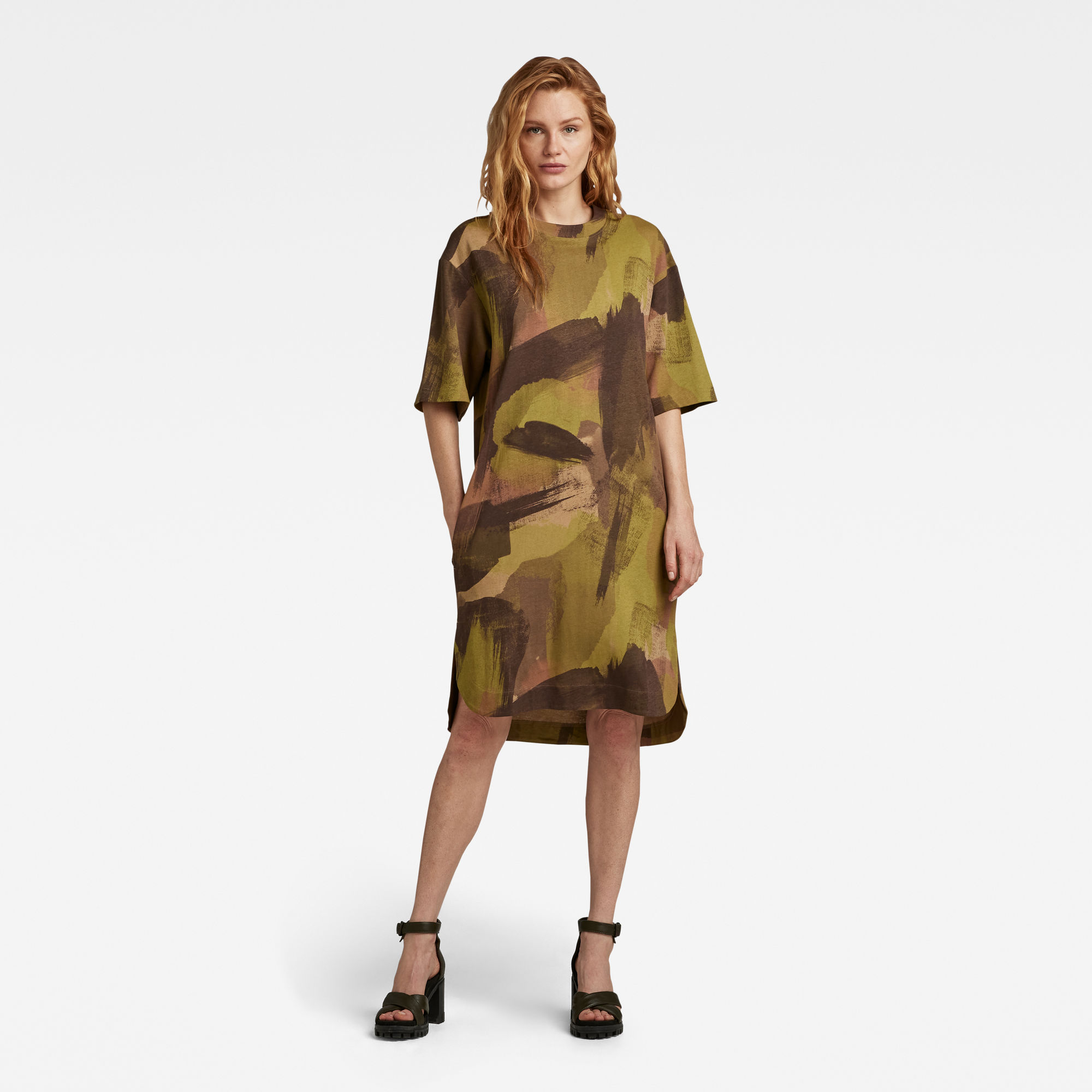 

Boxy U Tee Allover Dress - Multi color - Women