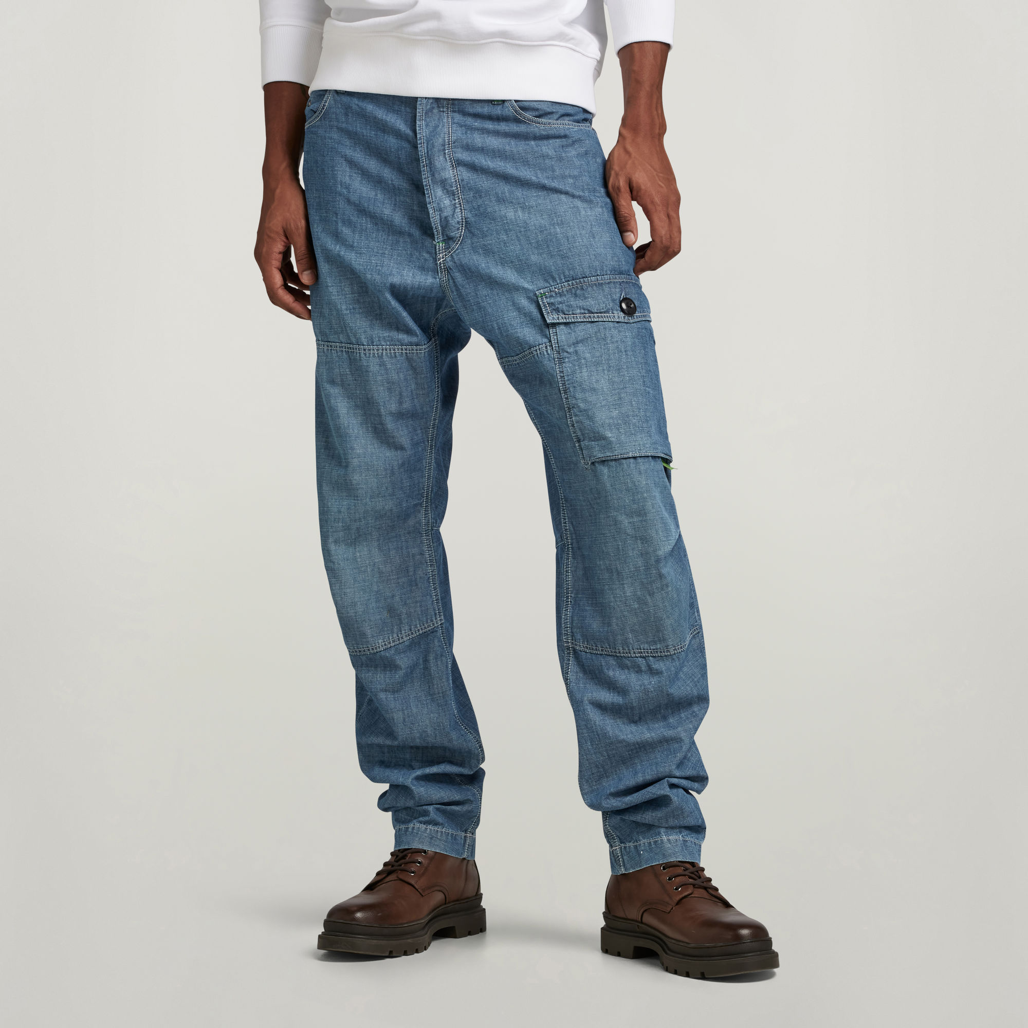G-Star RAW Bearing 3D Cargo Broek Midden blauw Heren