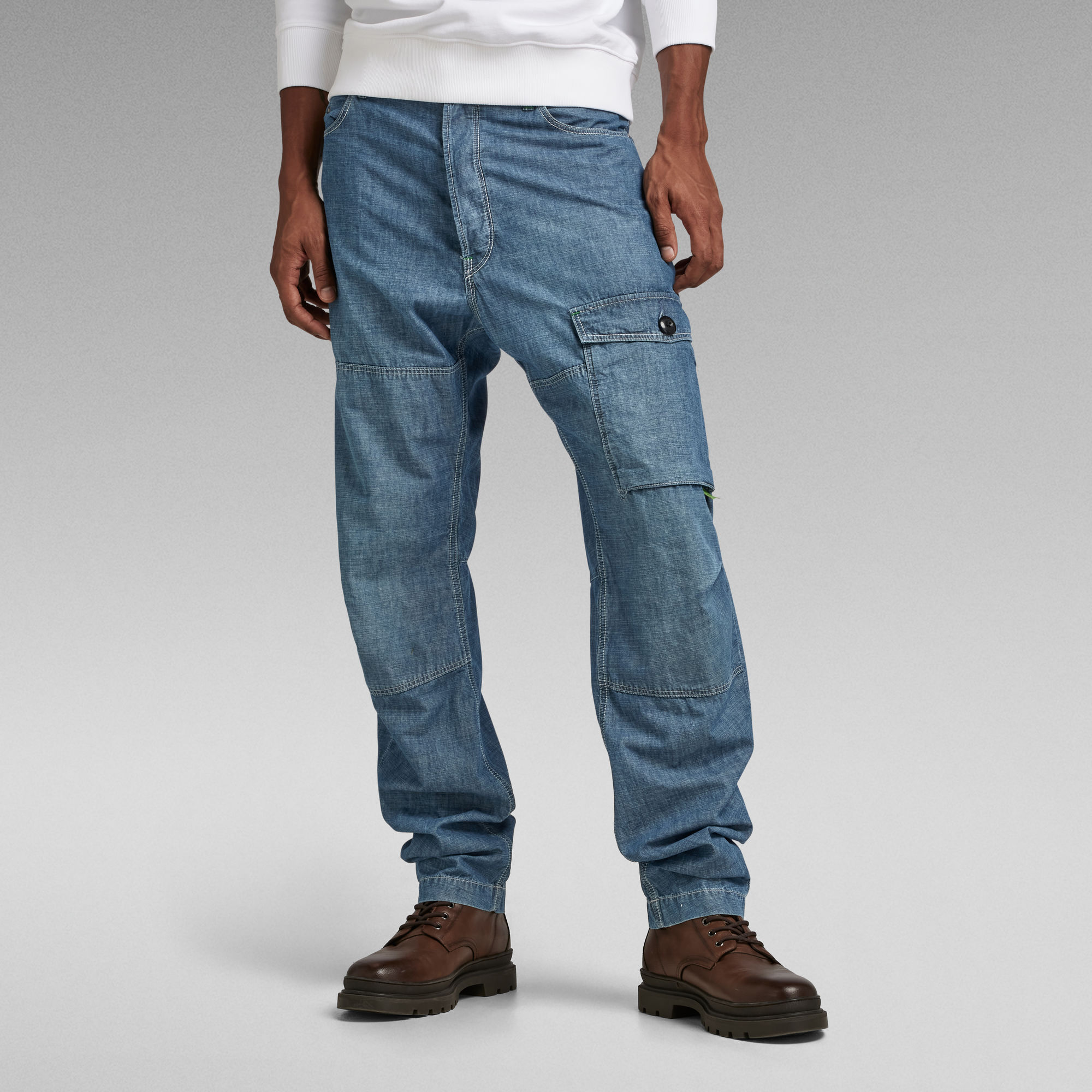 

Bearing 3D Cargo Pants - Medium blue - Men