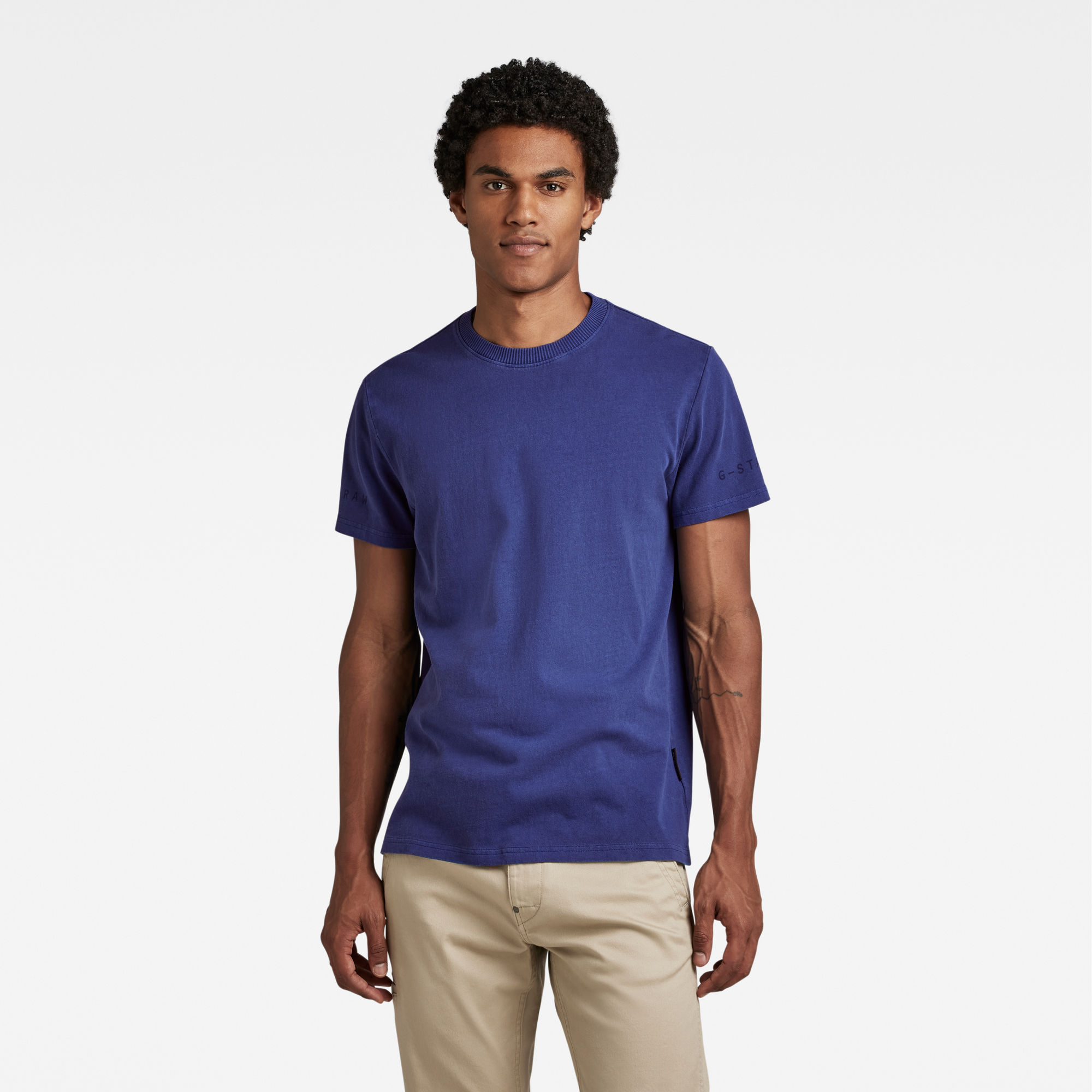 

Pigment Dye T-Shirt - Midden blauw - Heren