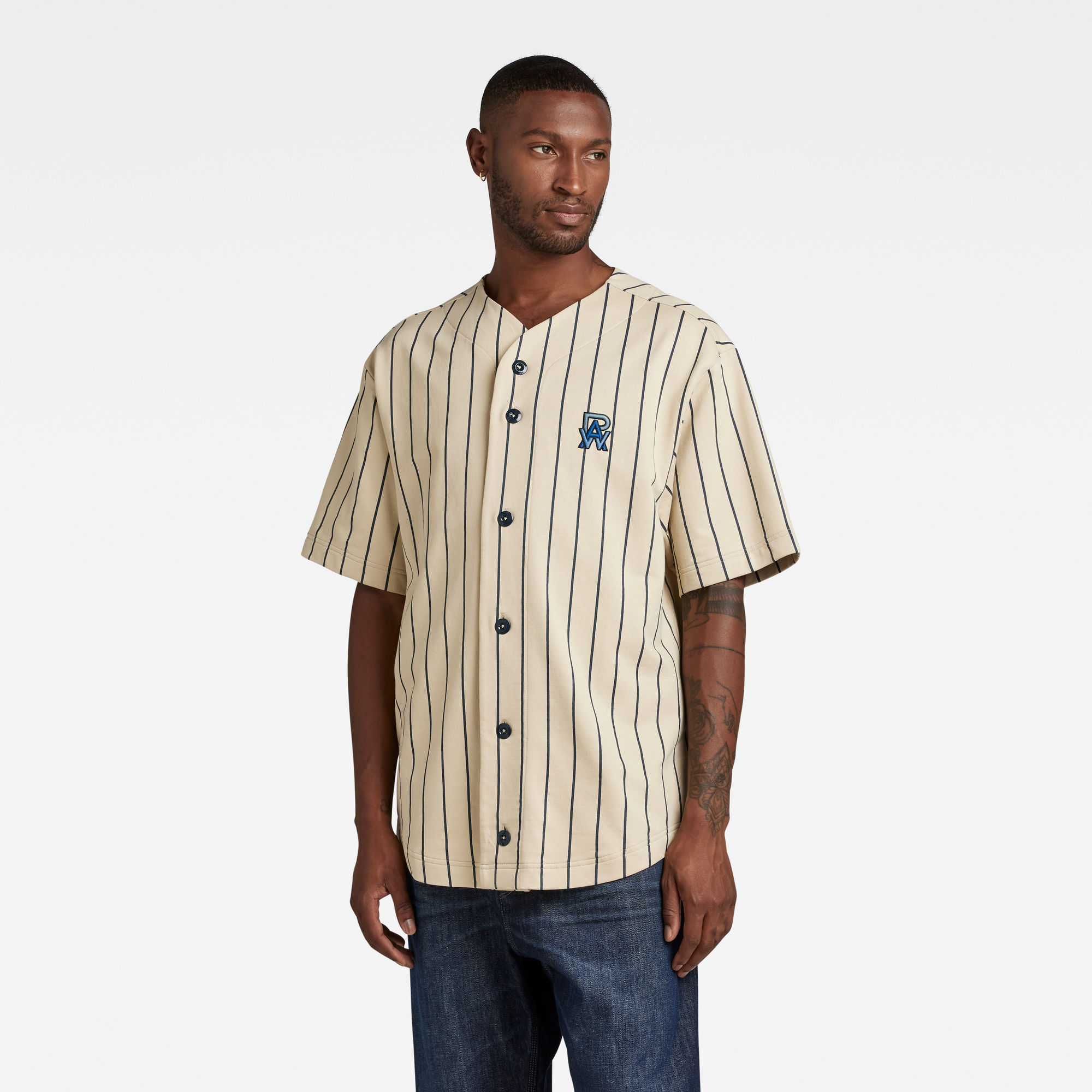 

Oversized Lichtgewicht Sweater G-Star Home Jersey - Meerkleurig - Heren