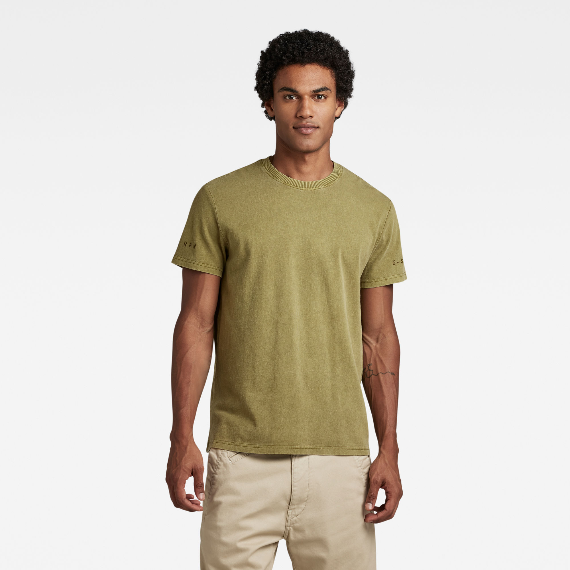 

Pigment Dye T-Shirt - Groen - Heren