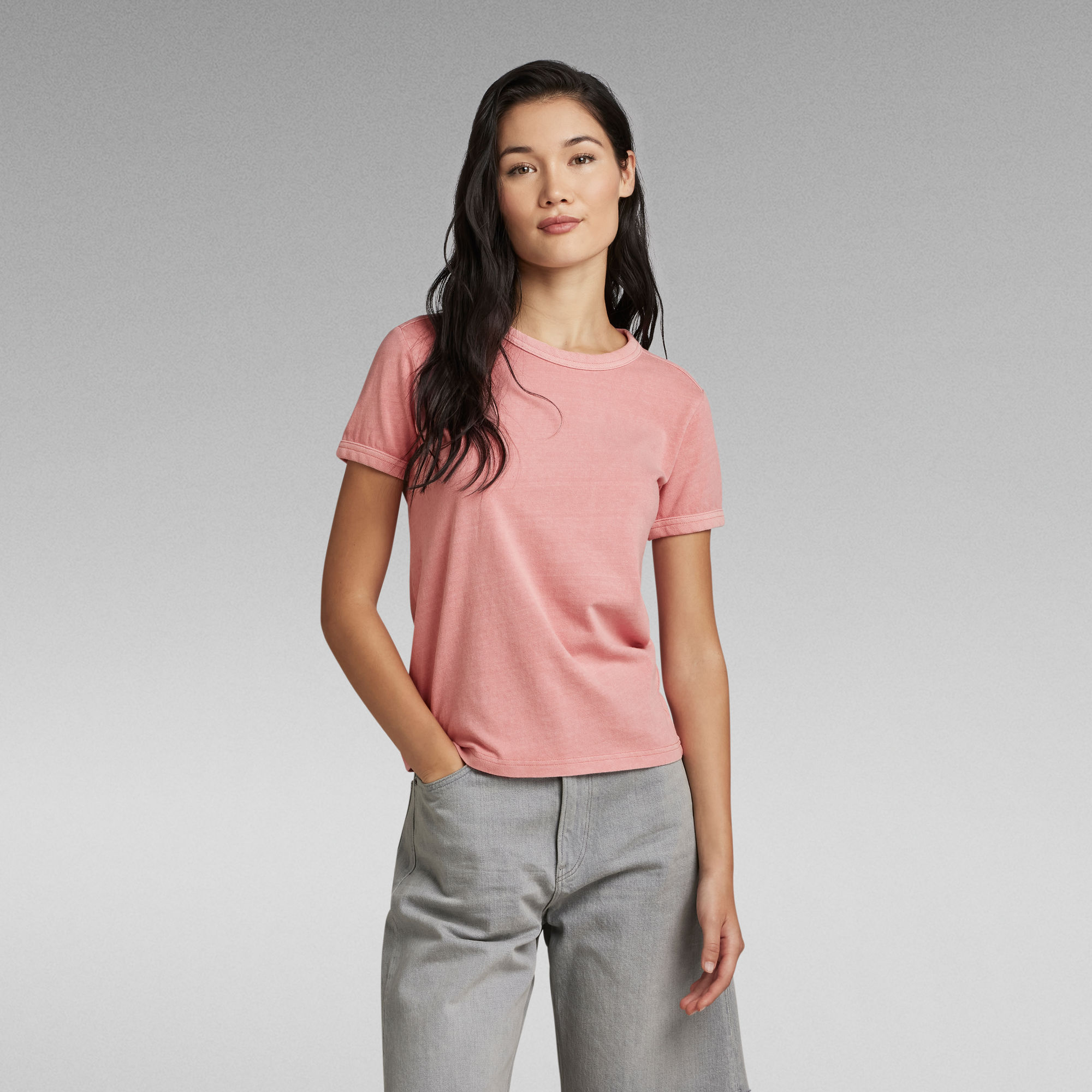 Overdyed Baby Top - Pink - Damen