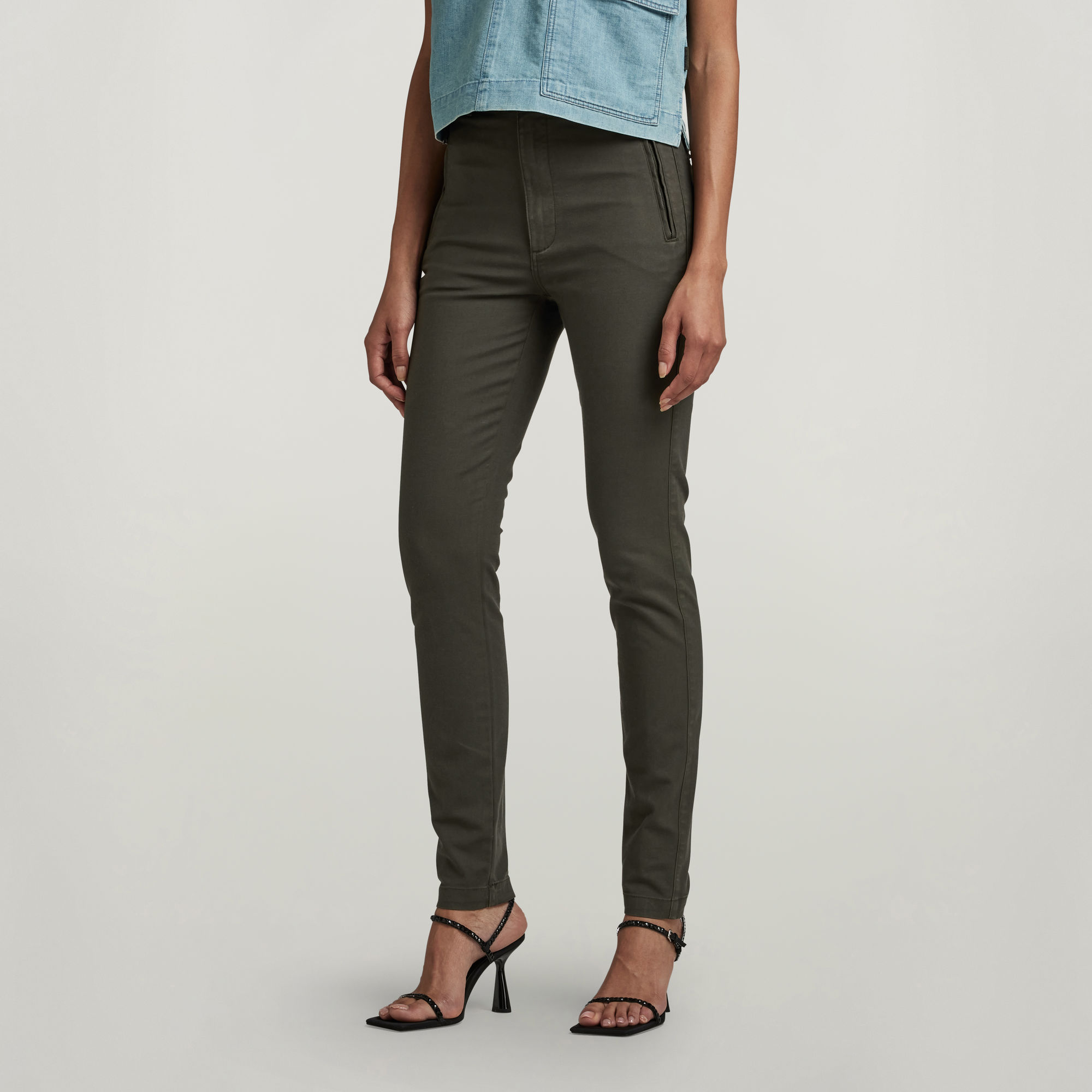 Weld High Skinny Chino - Grau - Damen