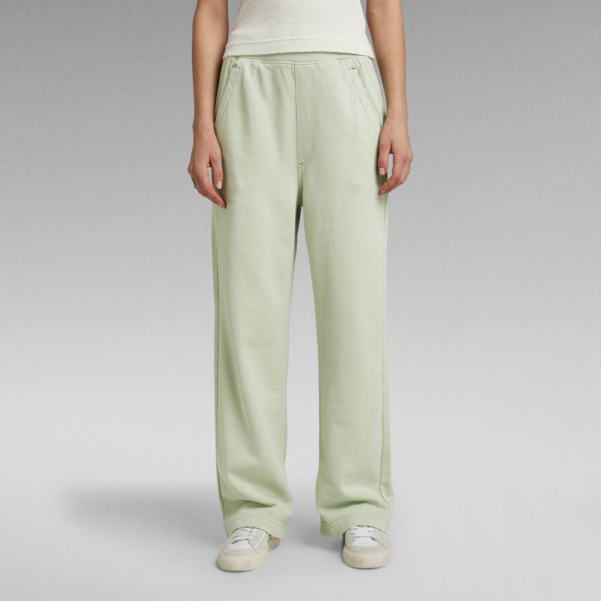 G-Star RAW Stray Chino Rib Sweatpant Groen Dames
