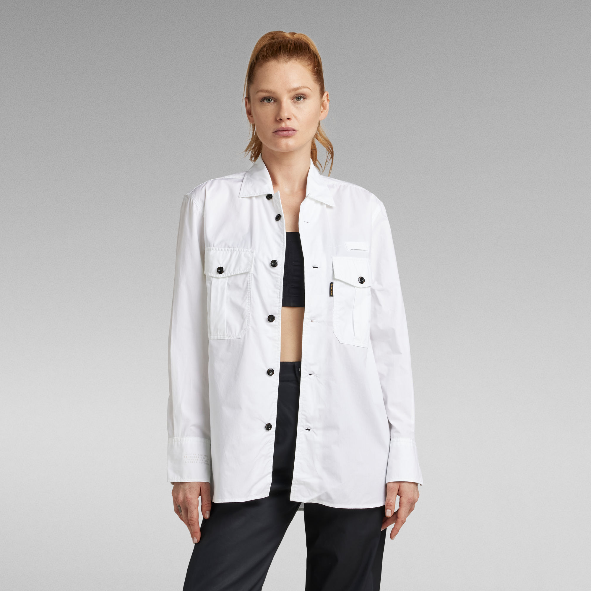 

Officer Boyfriend Shirt - Wit - Dames