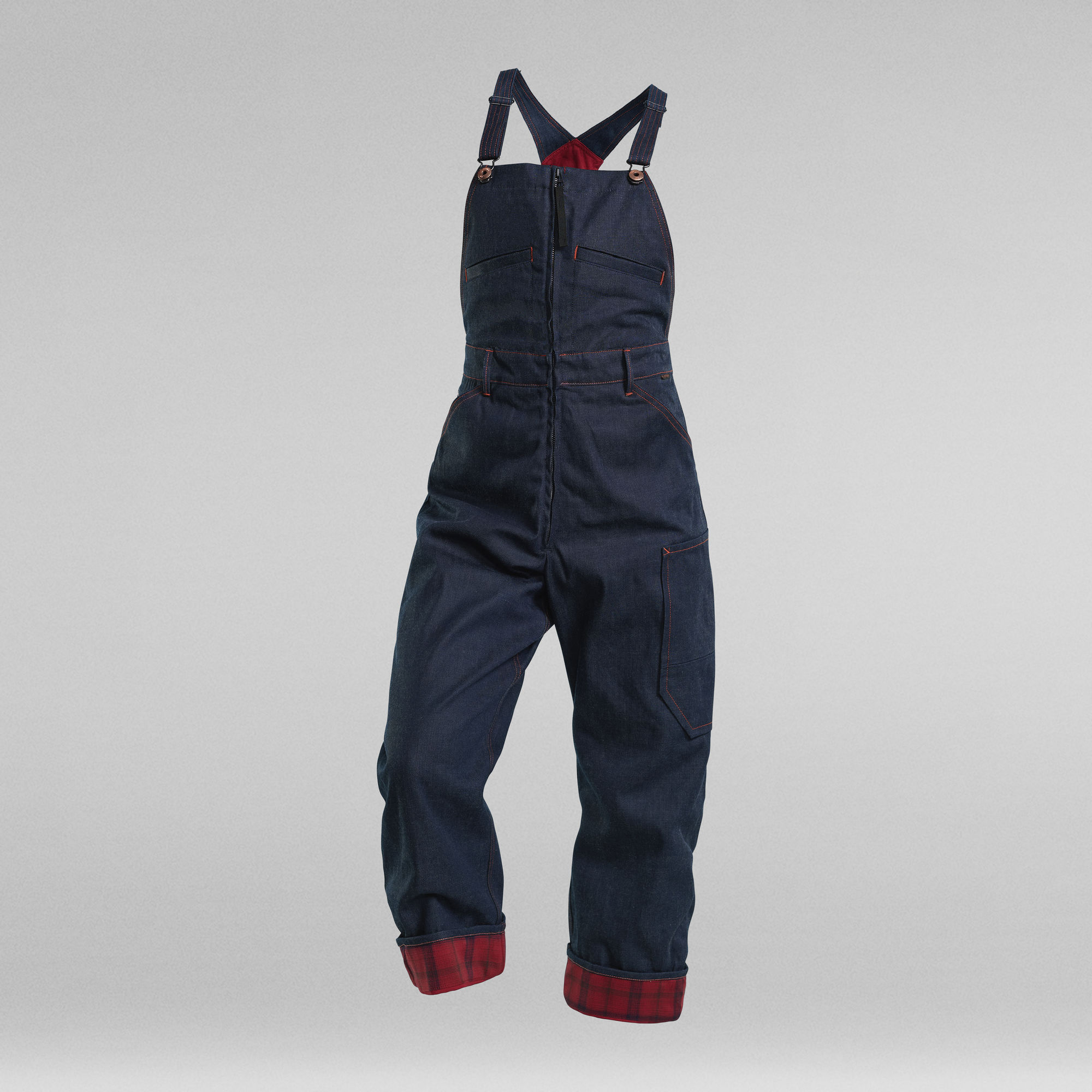 E Lined Bib Overall - Dunkelblau - Damen