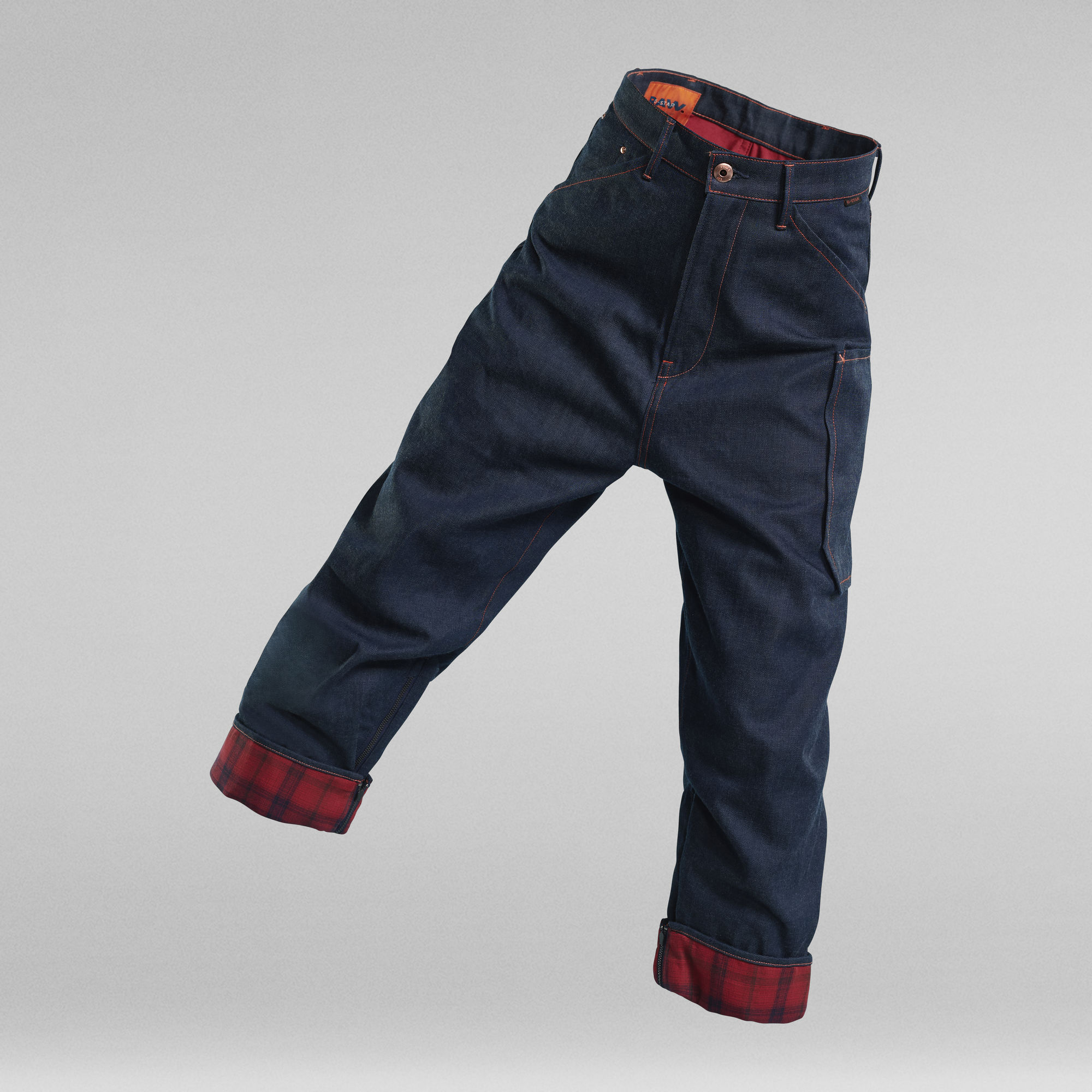 

E Lined Boyfriend Jeans - Donkerblauw - Dames