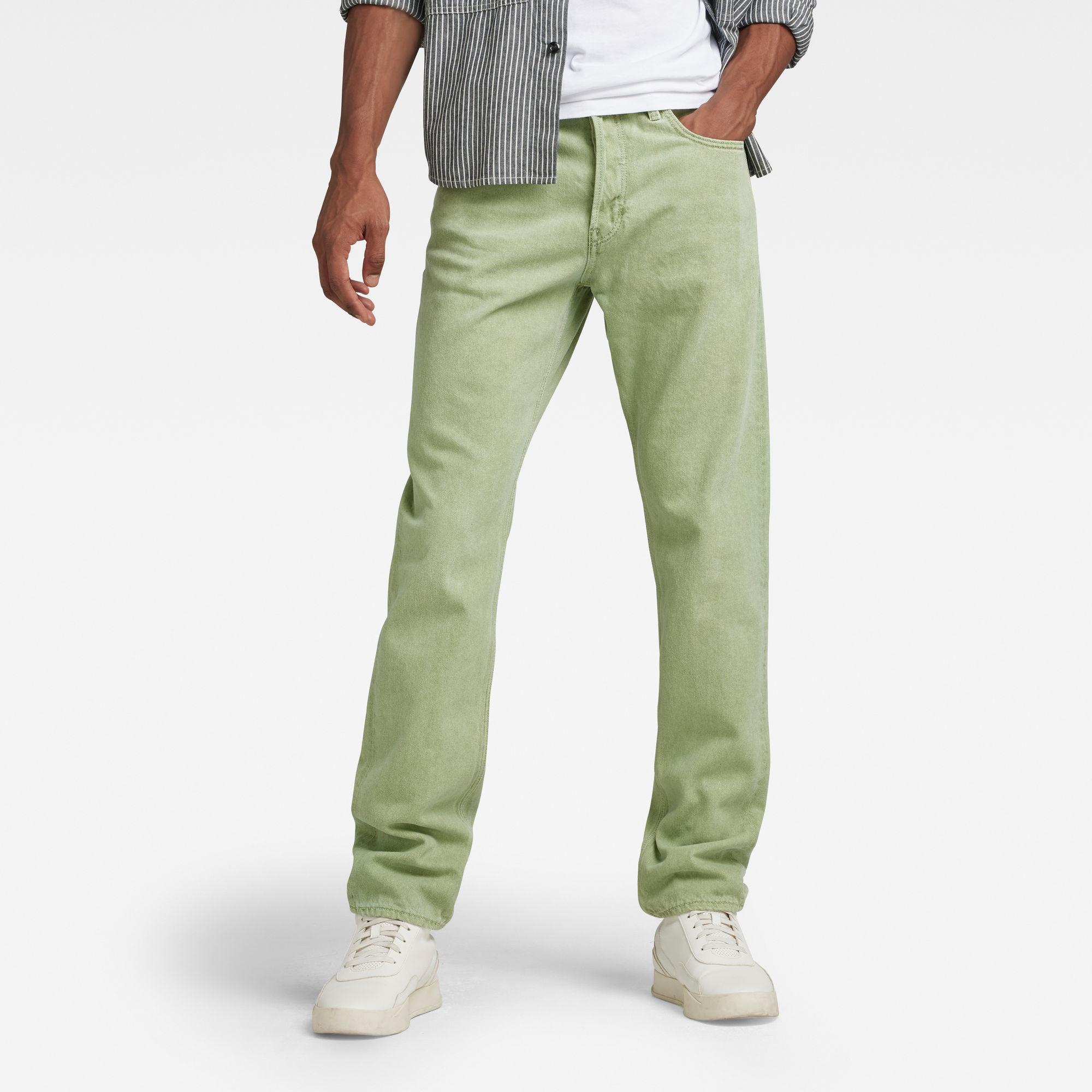 

Triple A Regular Straight Jeans - Groen - Heren