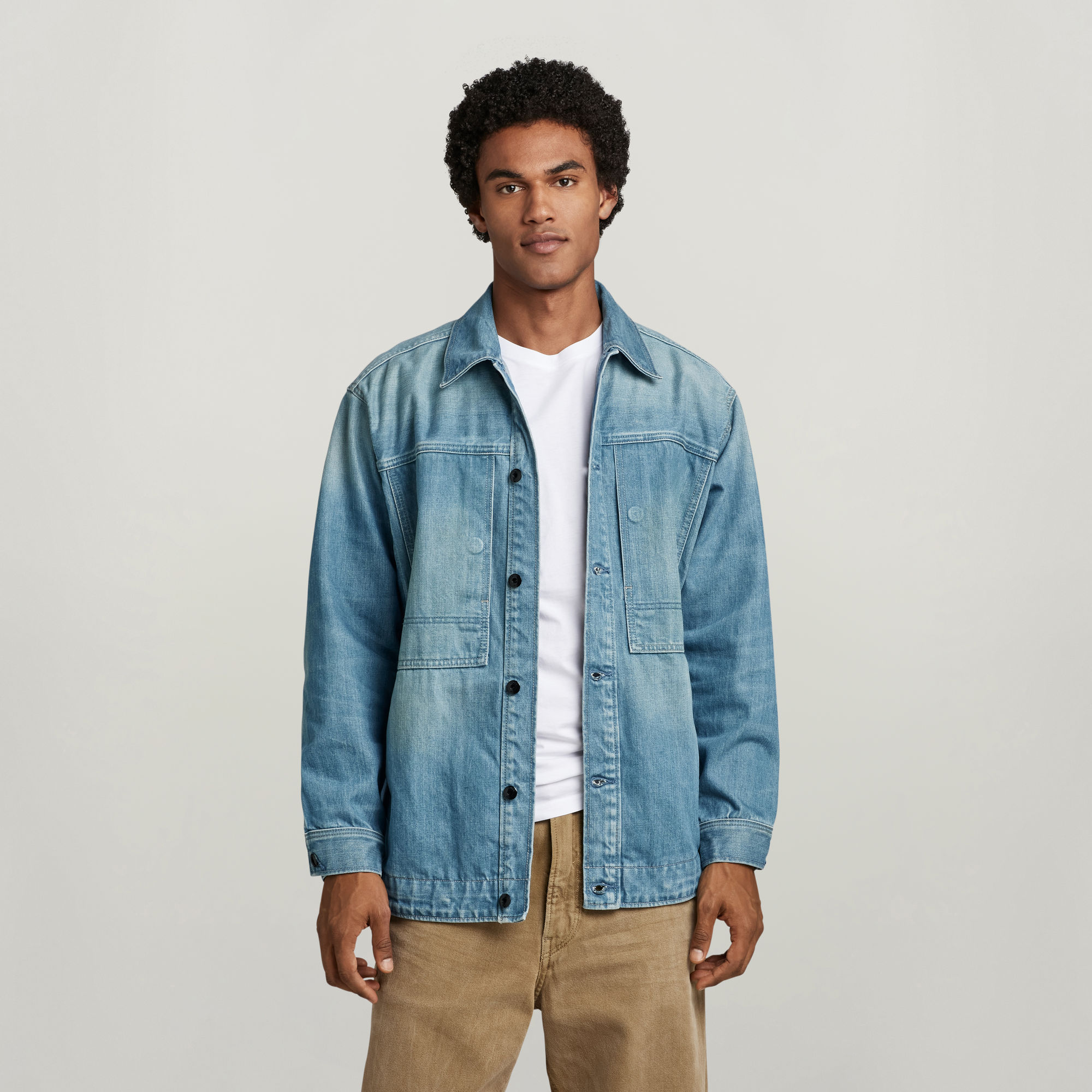 

Premium US Navy Shanorak - Midden blauw - Heren