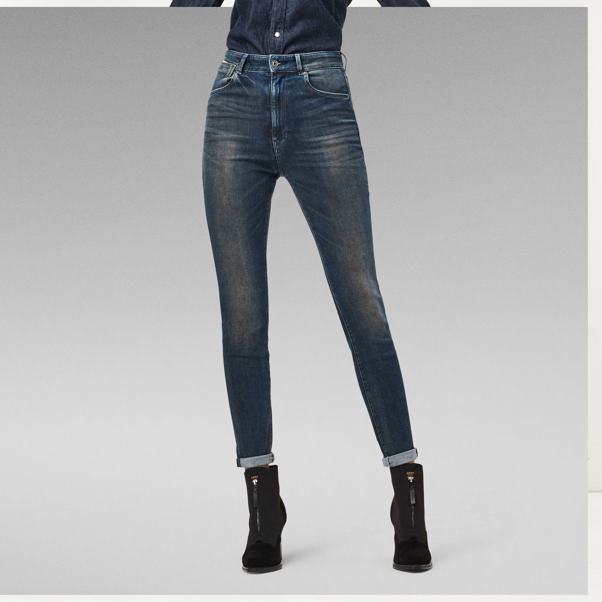 Stringfield Ultra High Skinny Jeans - Dunkelblau - Damen