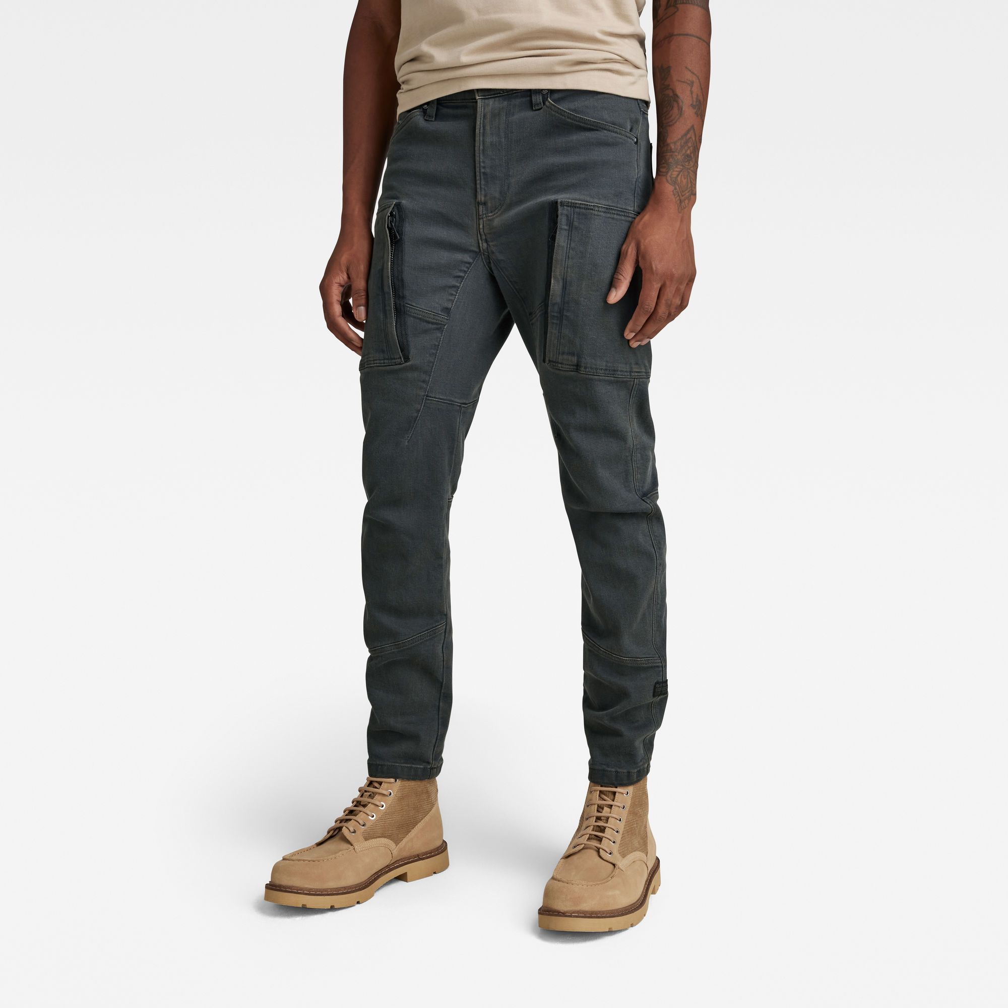 

Denim Cargo 3D Skinny Jeans - Grau - Herren