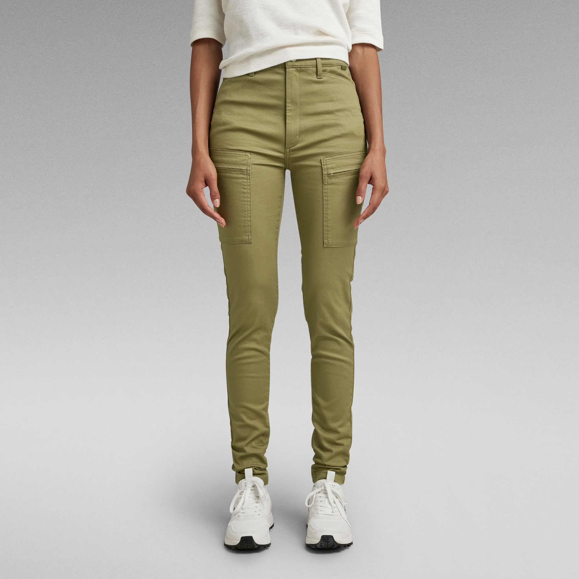 

Skinny Cargo Pant - Green - Women