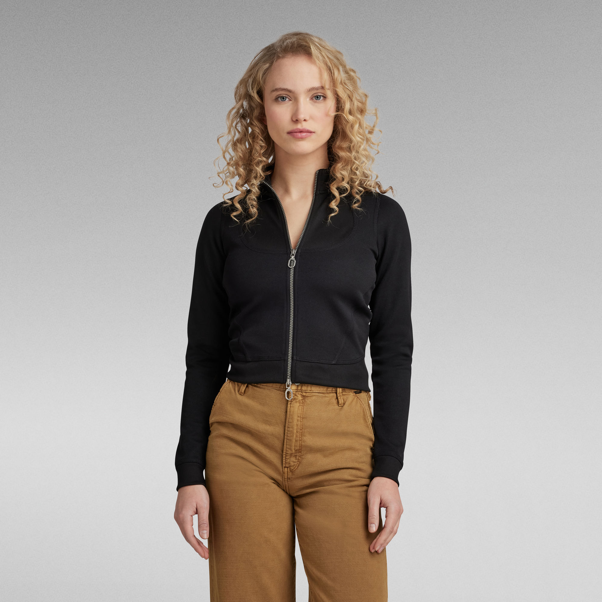 

Track Jacket Slim Sweater - Black - Women