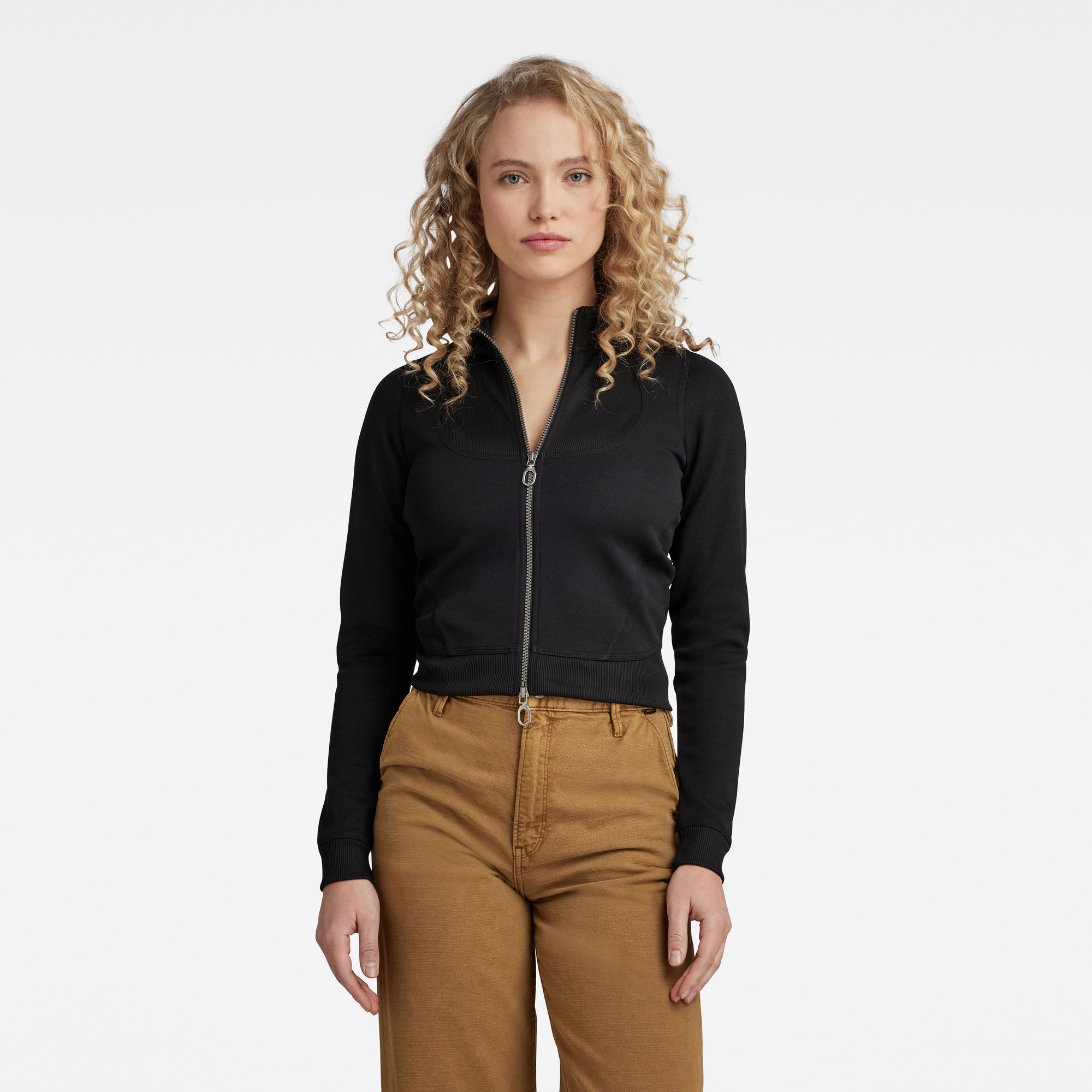 

Slim Sweater Track Jack - Zwart - Dames