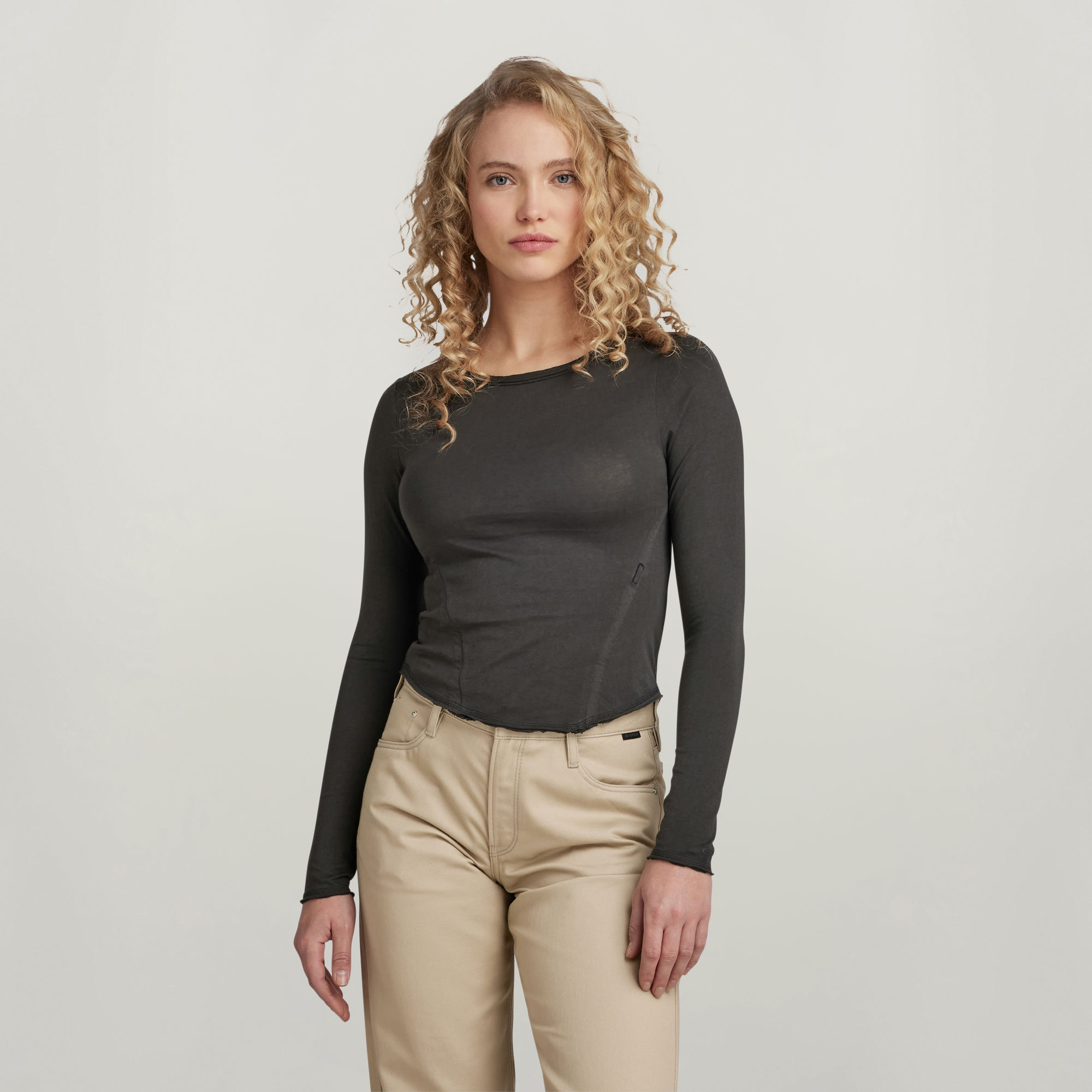 

Adjustable Slim Boat Top - Grau - Damen