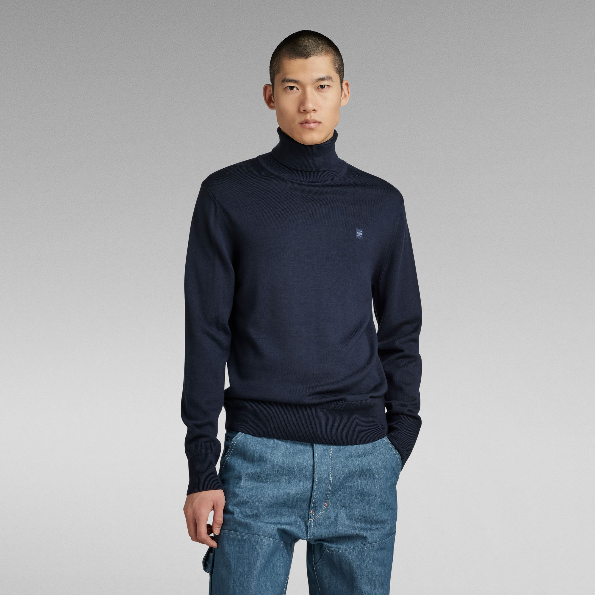 

Premium Core Turtle Knit - Dark blue - Men