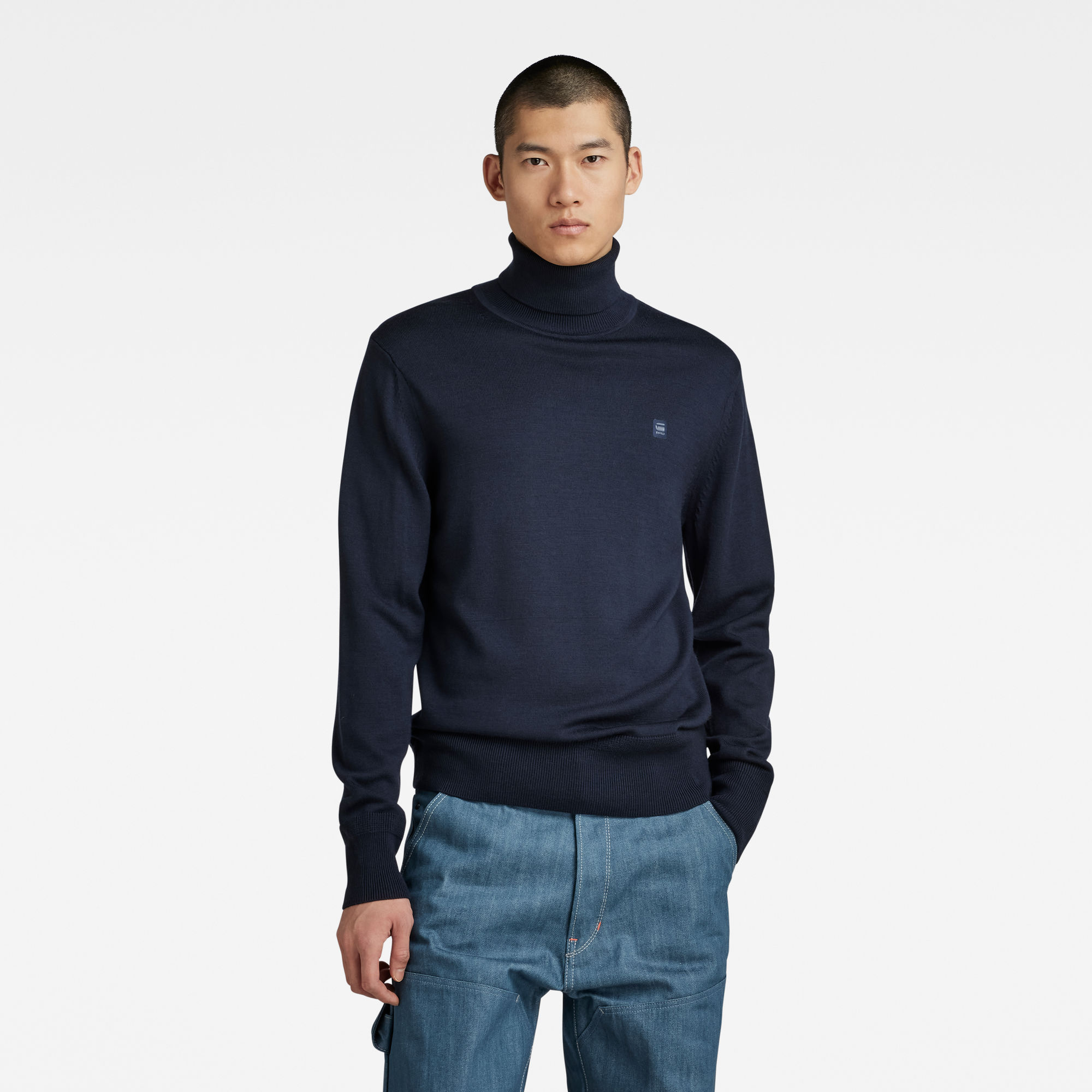 

Premium Core Gebreide Coltrui - Donkerblauw - Heren