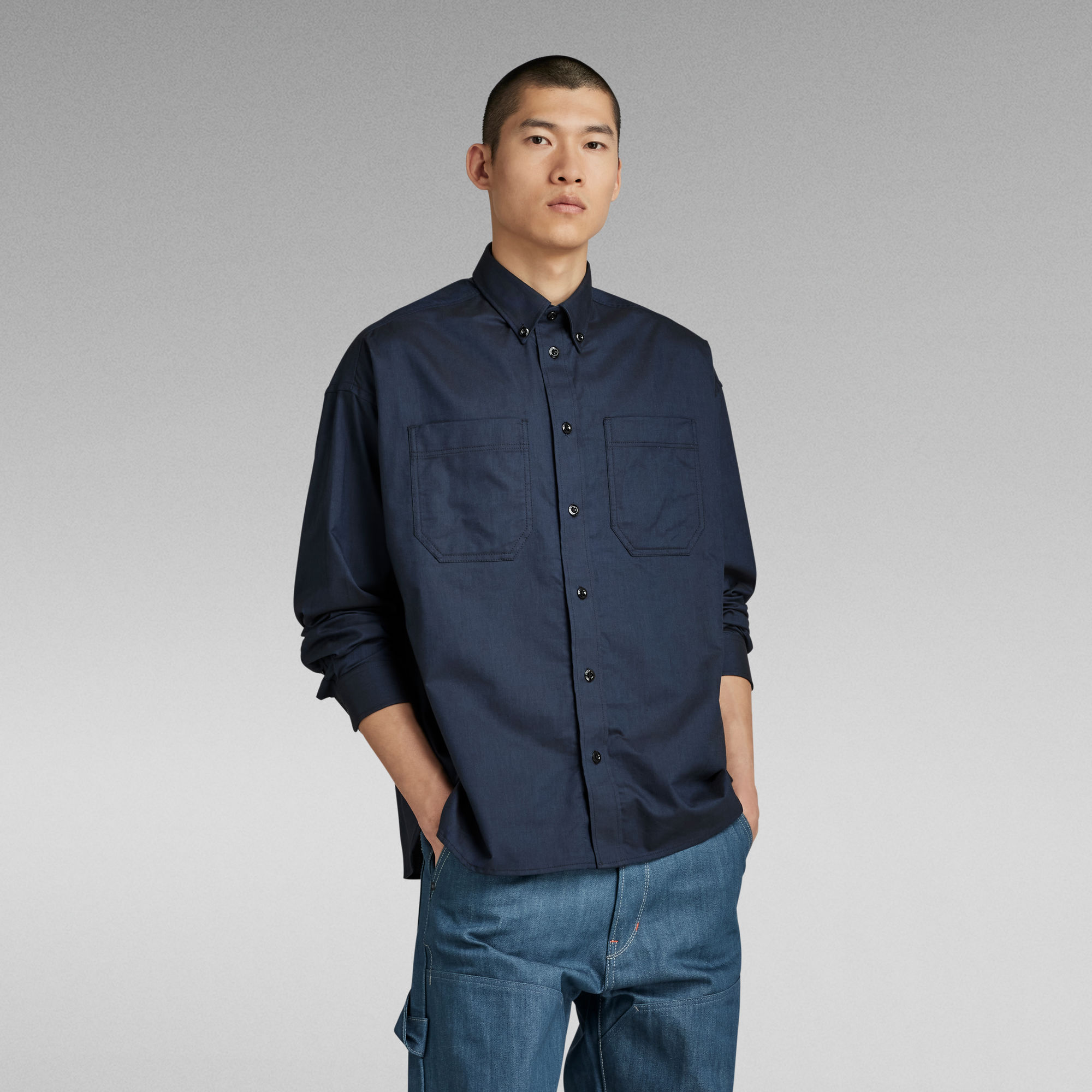 G-Star RAW TP Button Down Oversized Shirt - Meerkleurig - Heren