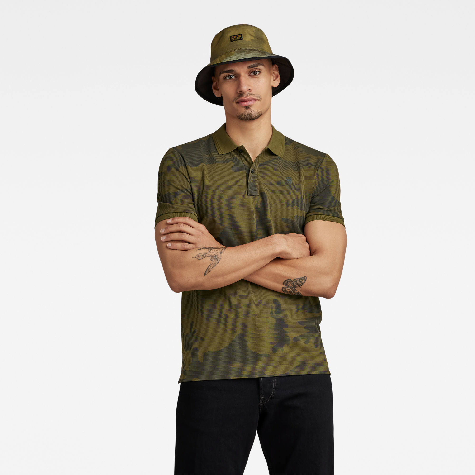 

Dunda Slim Allover Poloshirt - Mehrfarbig - Herren