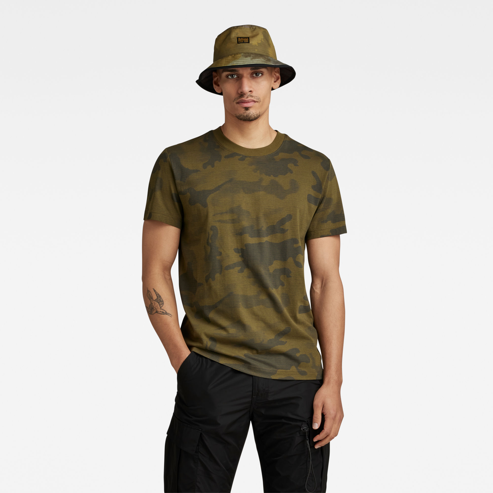 

Line Camo Allover T-Shirt - Multi color - Men